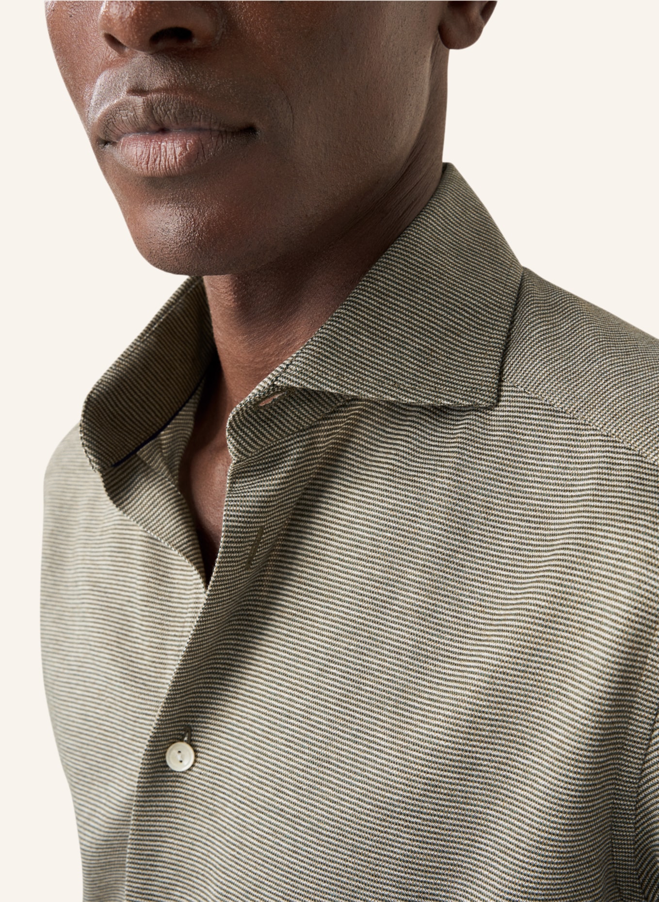 ETON Slim fit Strickshirt, Farbe: DUNKELGRÜN (Bild 3)