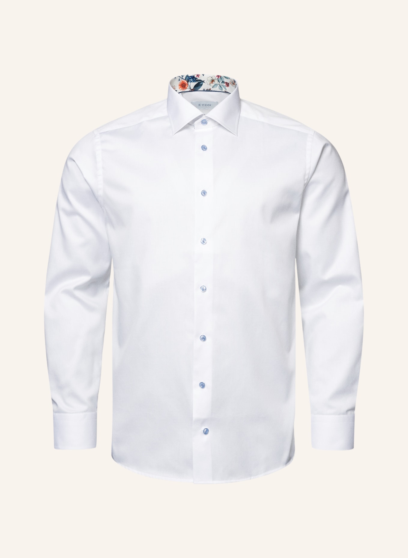 ETON Slim fit Signature-Twill-Hemd, Farbe: WEISS (Bild 1)