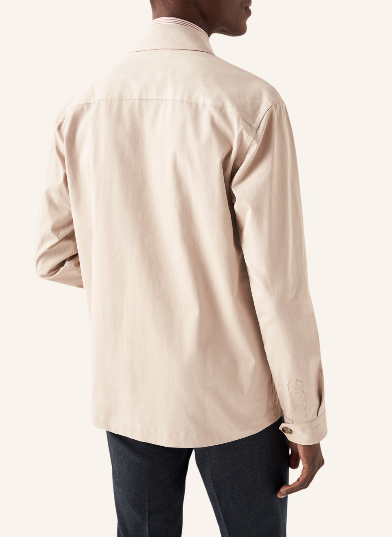 ETON Twill-Overshirt, Farbe: BEIGE (Bild 2)