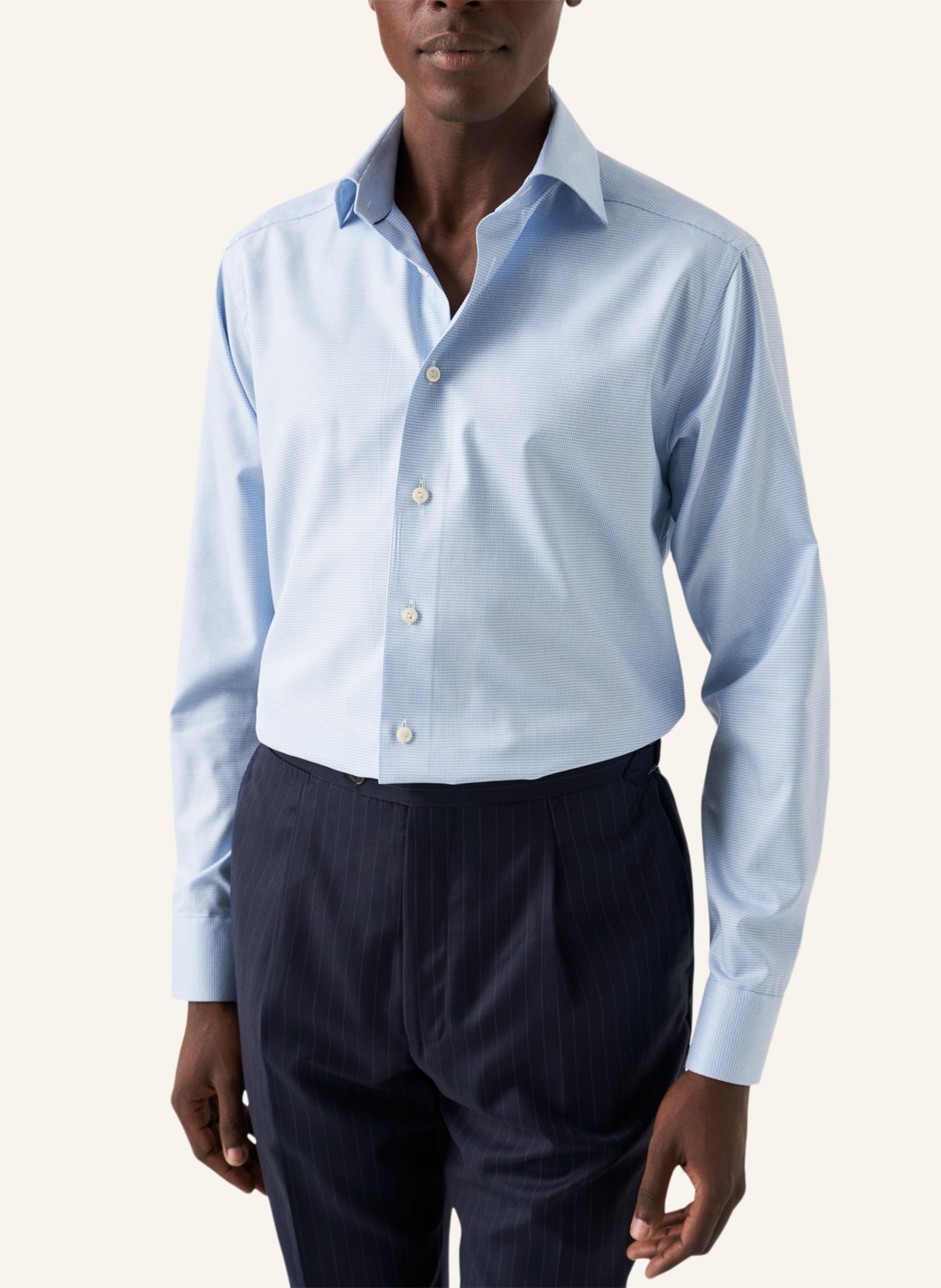 ETON Slim fit Hemd aus Baumwoll-TENCEL™-Stretch, Farbe: BLAU (Bild 5)