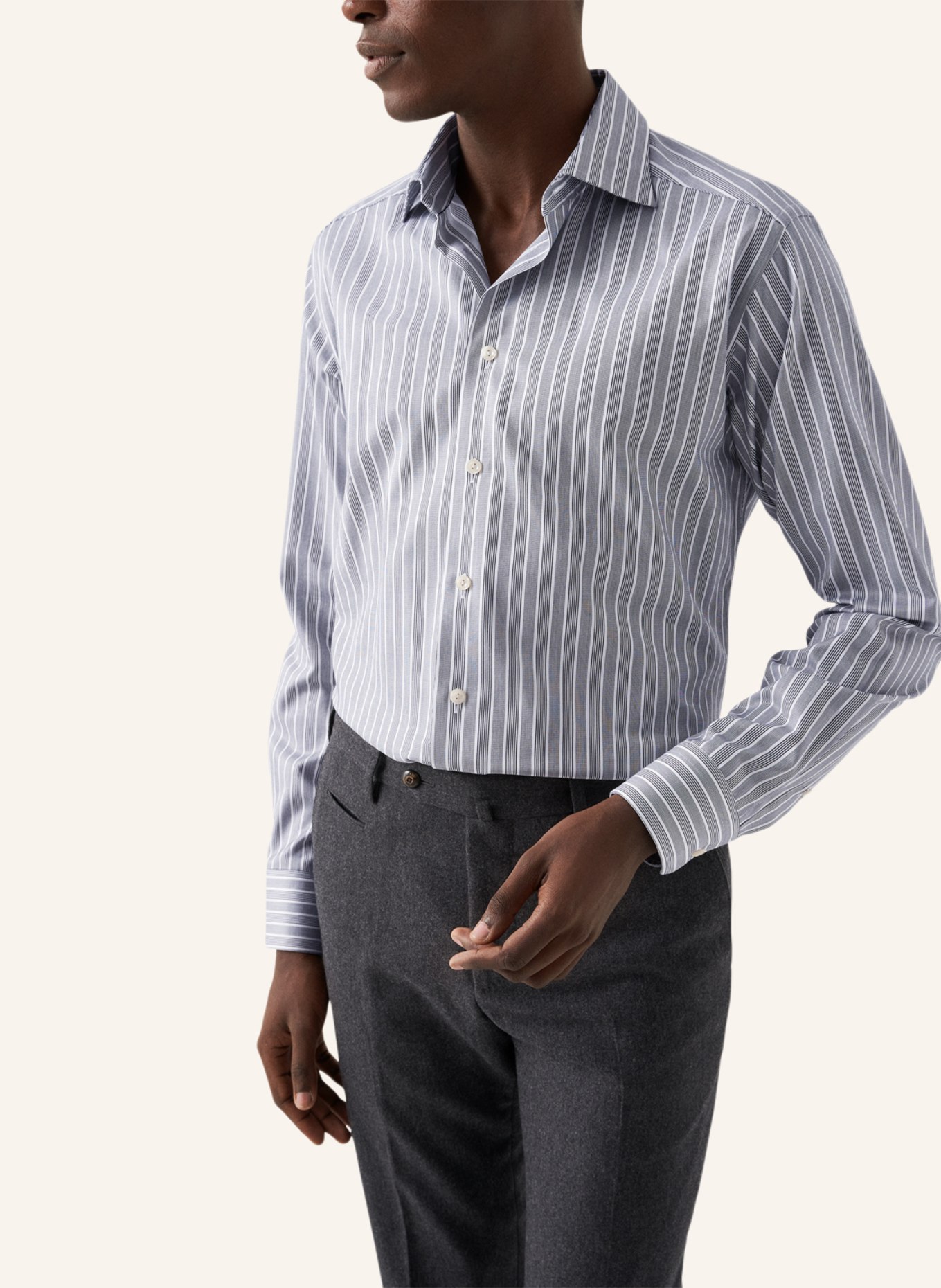 ETON Contemporary fit Hemd aus Baumwoll-TENCEL™-Stretch, Farbe: SCHWARZ (Bild 5)