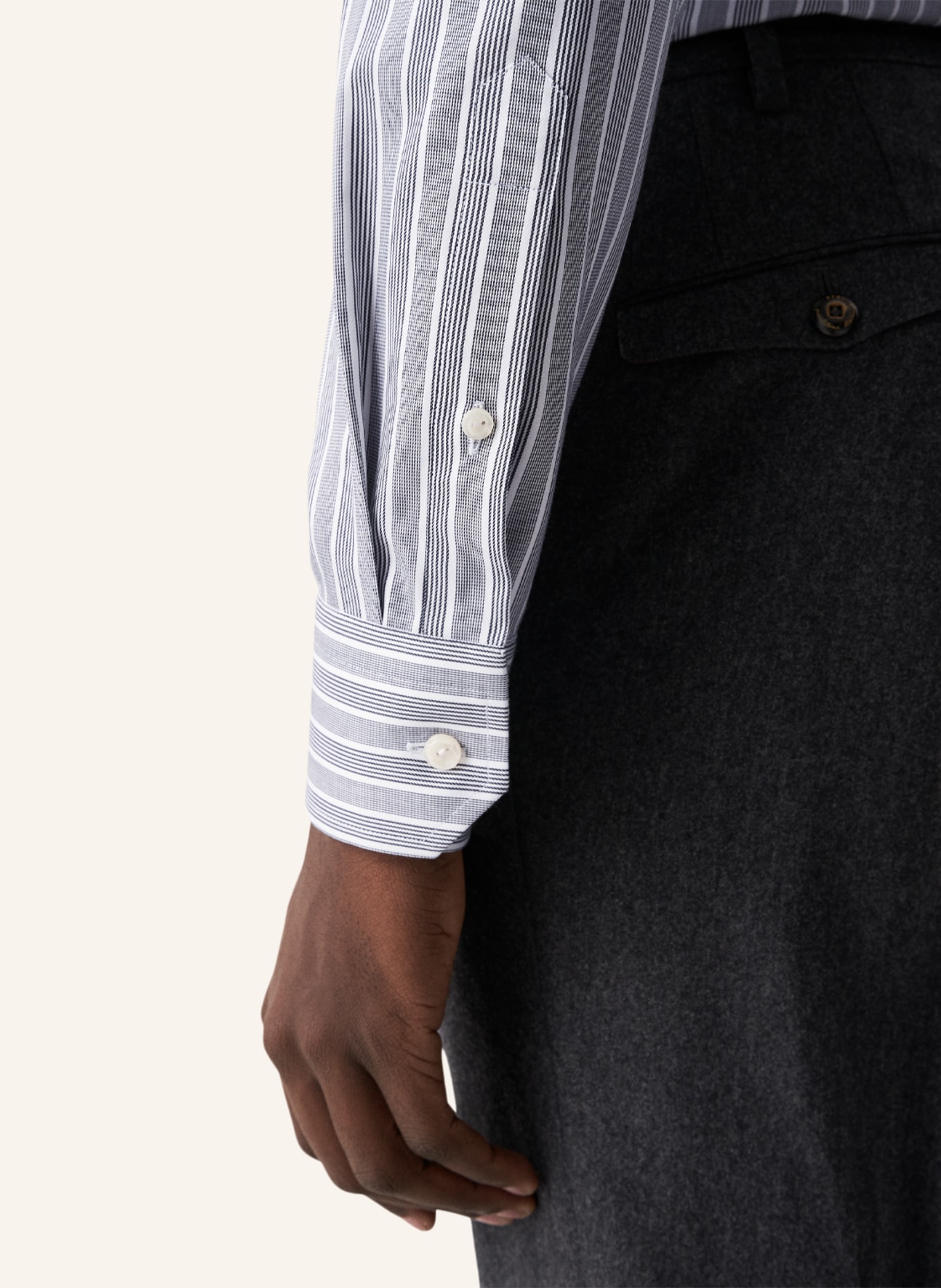 ETON Contemporary fit Hemd aus Baumwoll-TENCEL™-Stretch, Farbe: SCHWARZ (Bild 4)