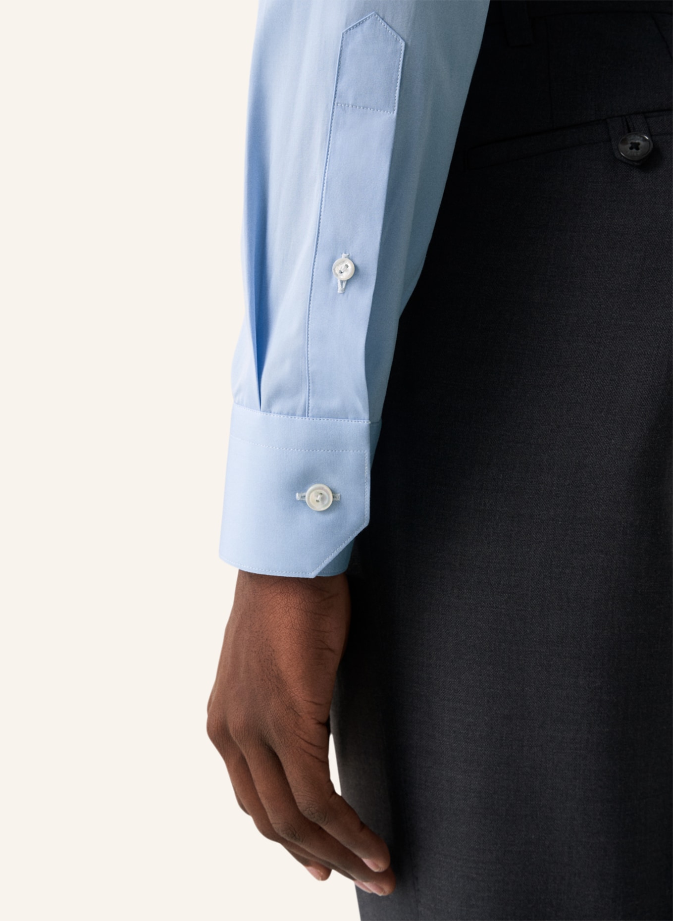 ETON Slim fit Popeline-Hemd, Farbe: BLAU (Bild 4)