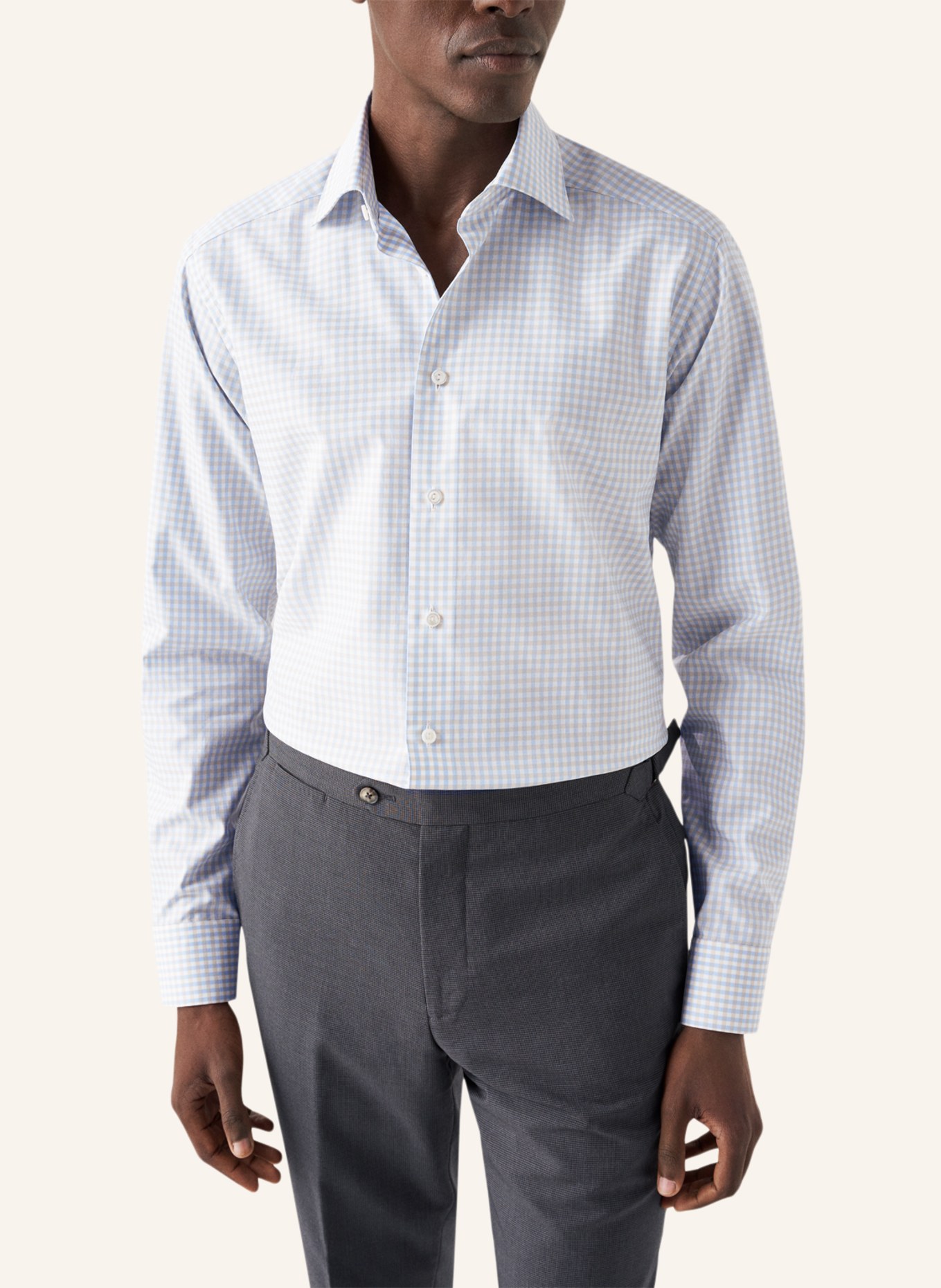 ETON Contemporary fit Piqué-Hemd, Farbe: BEIGE (Bild 5)