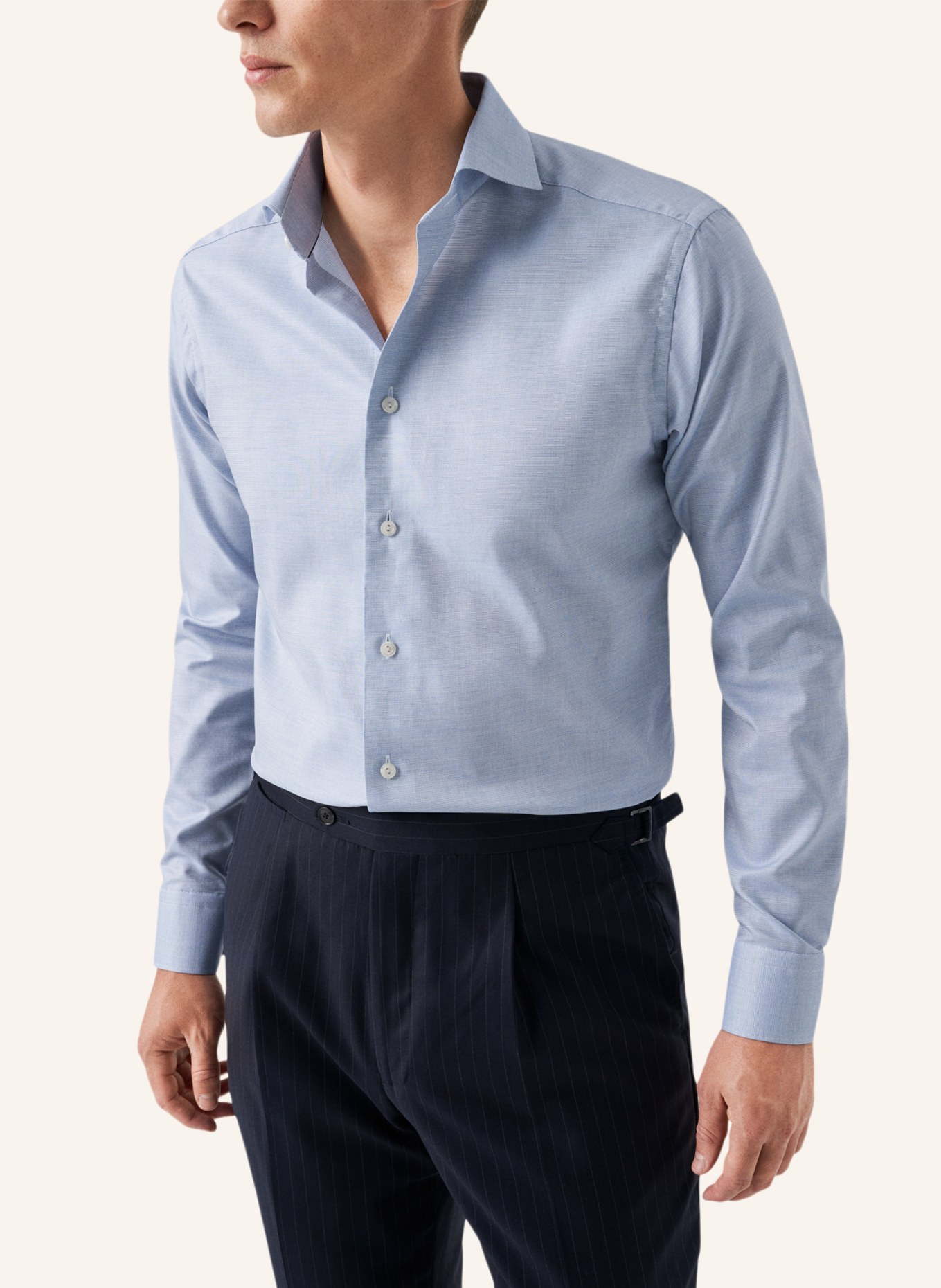 ETON Contemporary fit Signature-Twill-Hemd, Farbe: BLAU (Bild 5)