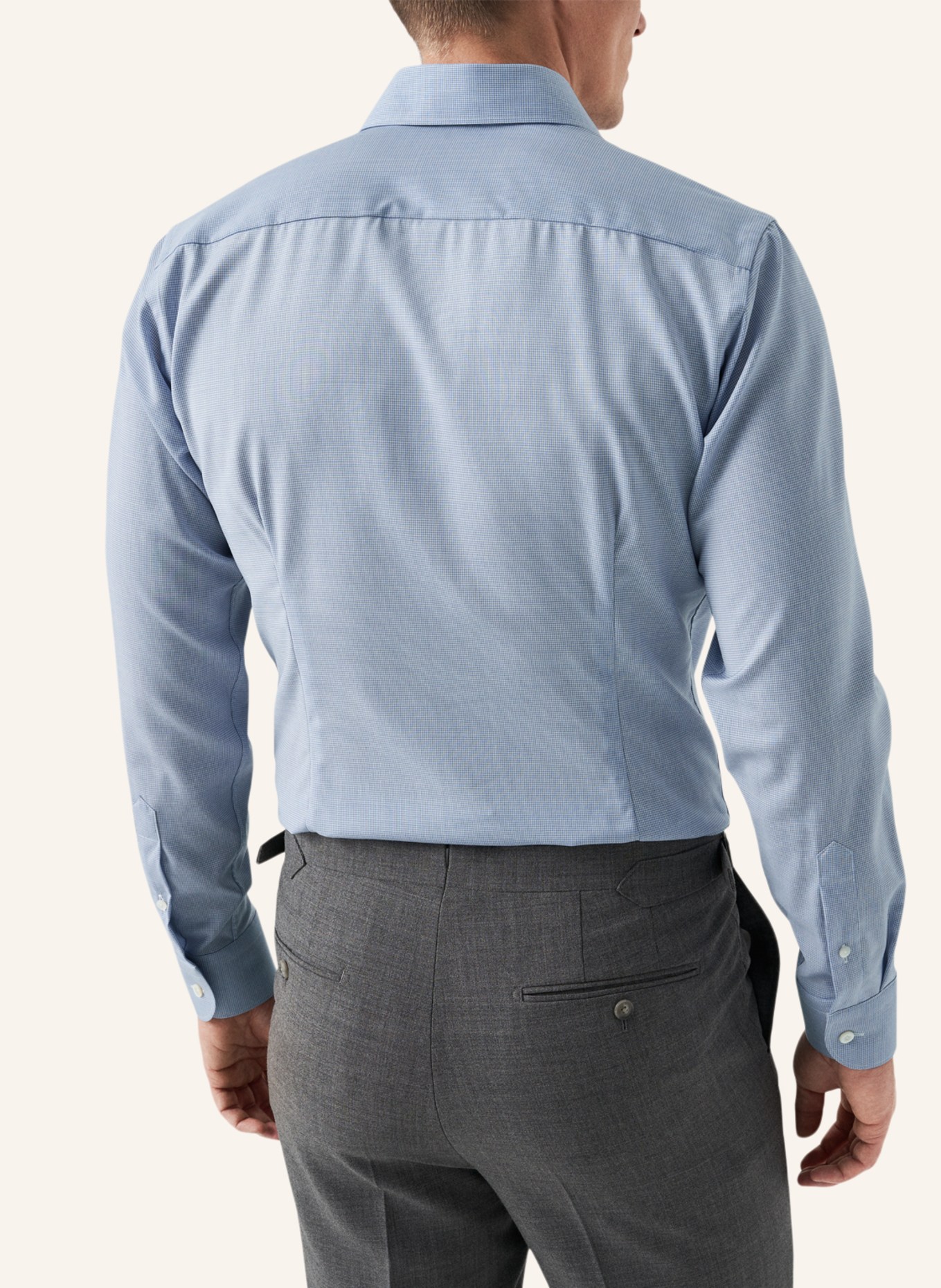 ETON Slim fit Hemd aus Merinowolle, Farbe: BLAU (Bild 2)
