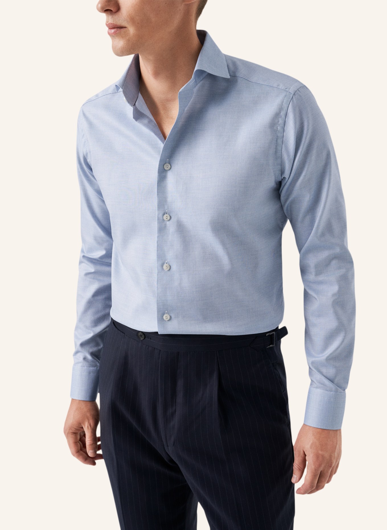 ETON Slim fit Signature-Twill-Hemd, Farbe: BLAU (Bild 5)