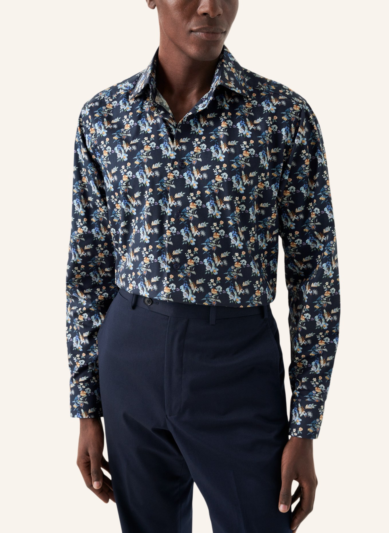 ETON Slim fit Twill-Hemd, Farbe: DUNKELBLAU (Bild 5)