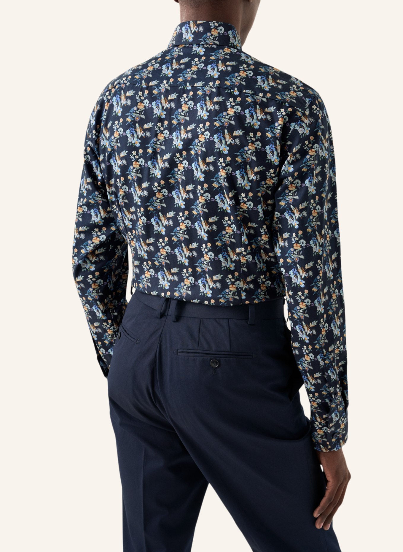 ETON Slim fit Twill-Hemd, Farbe: DUNKELBLAU (Bild 2)