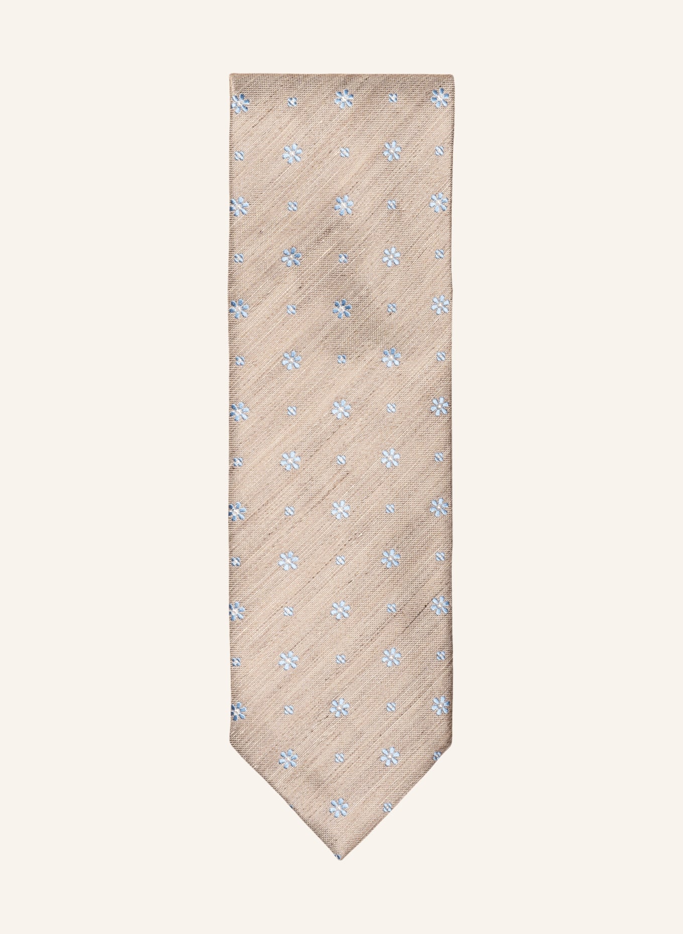 ETON Seiden-Leinen-krawatte, Farbe: BEIGE (Bild 1)