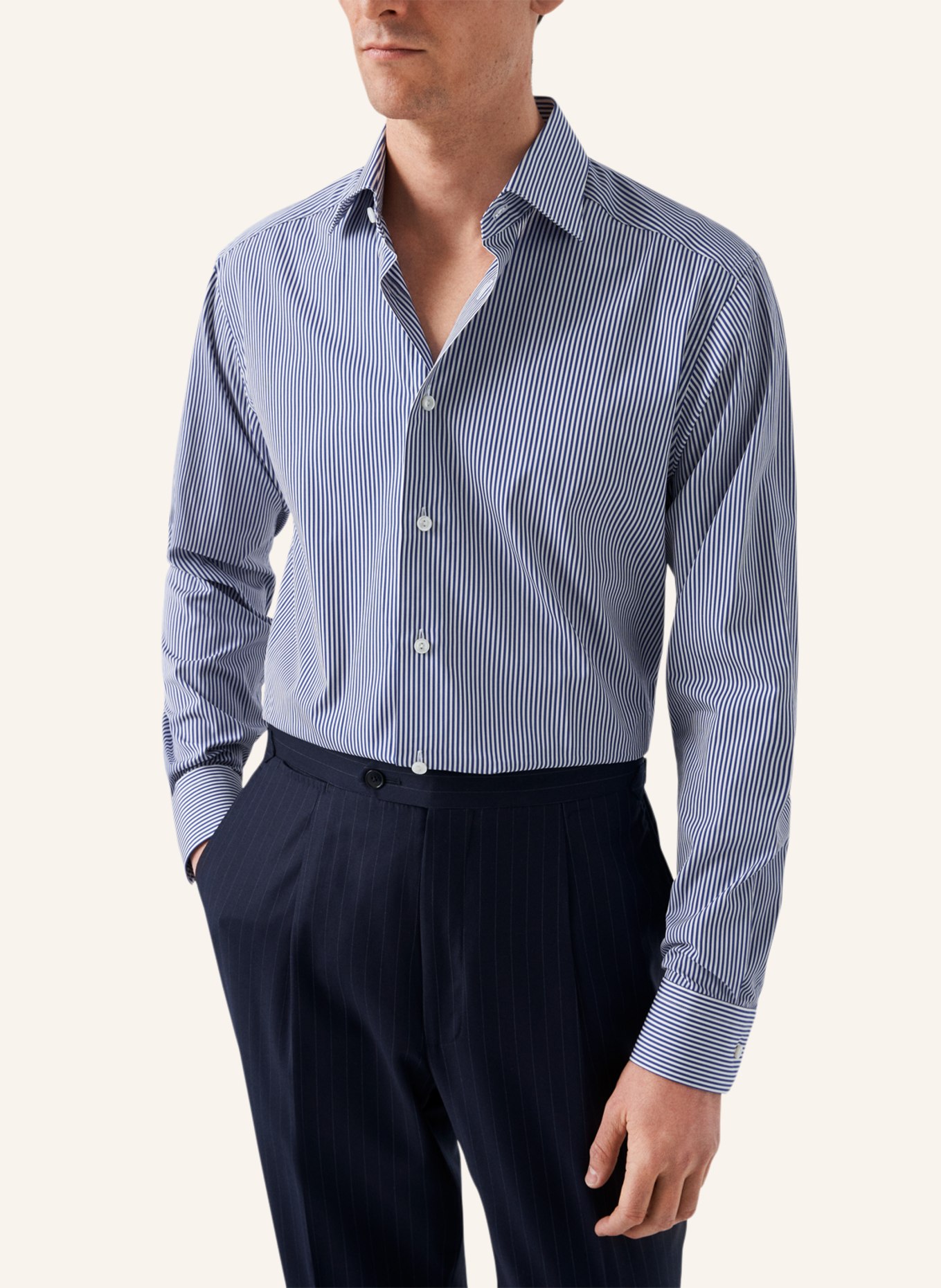ETON Slim fit Popeline-Hemd, Farbe: DUNKELBLAU (Bild 5)