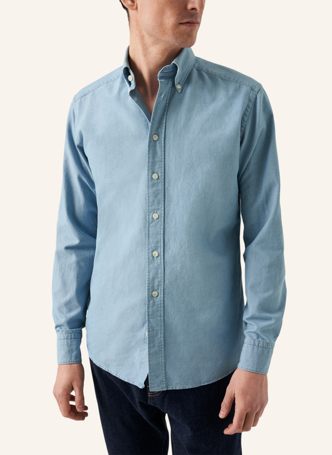 ETON Slim fit Denim-Hemd, Farbe: BLAU (Bild 5)