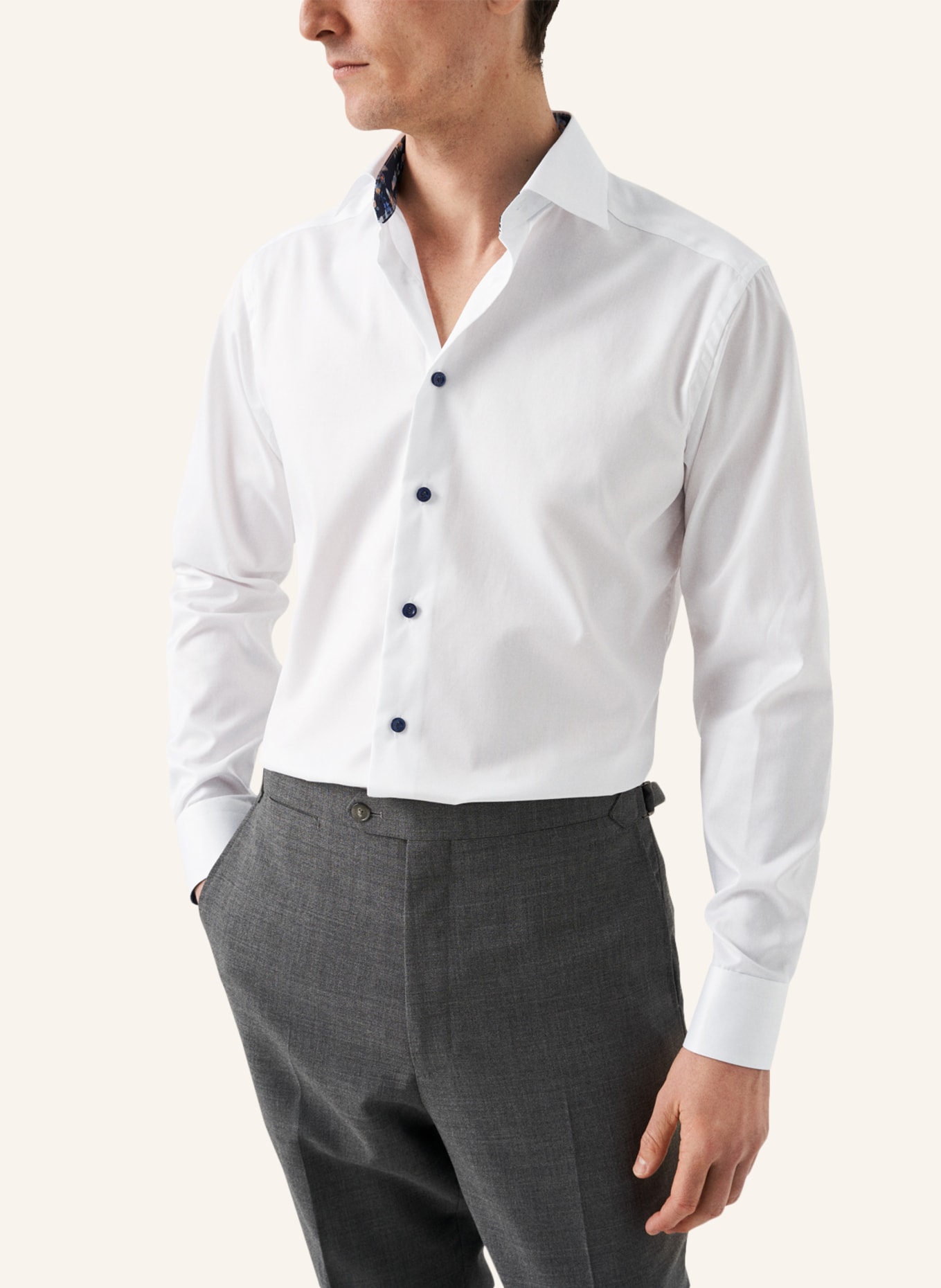 ETON Slim fit Signature Twill-Hemd, Farbe: WEISS (Bild 5)