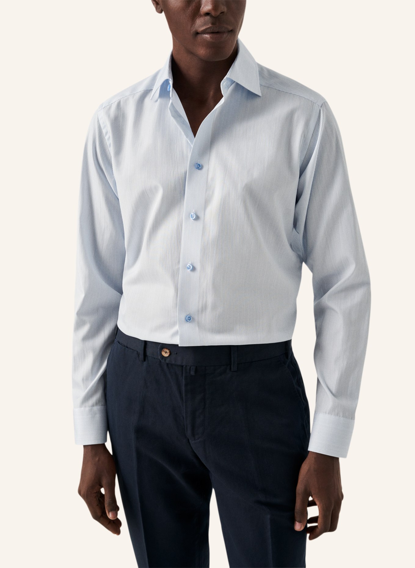 ETON Slim fit Popeline-Hemd, Farbe: BLAU (Bild 6)