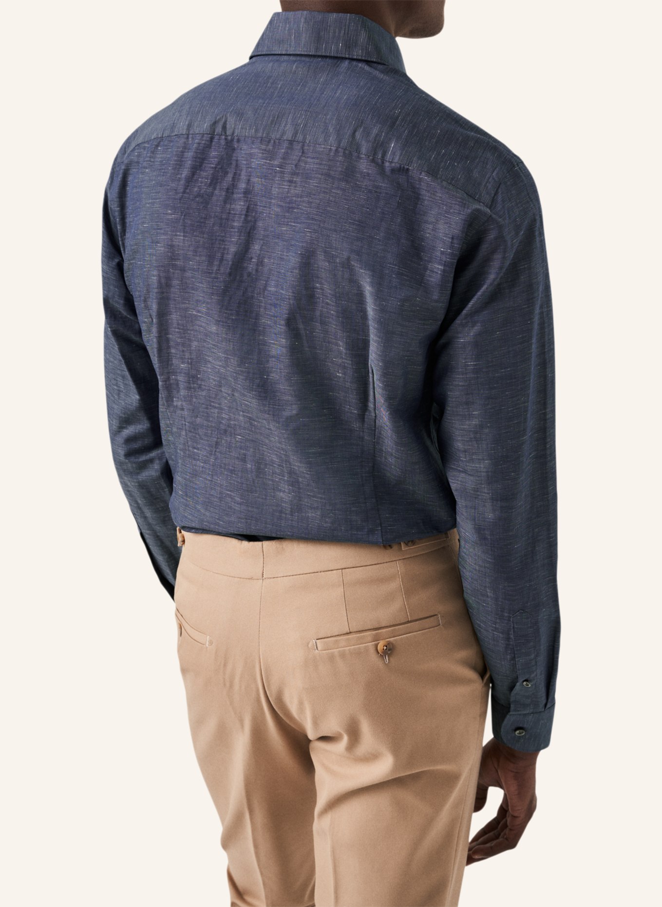 ETON Slim fit Leinenhemd, Farbe: DUNKELBLAU (Bild 2)