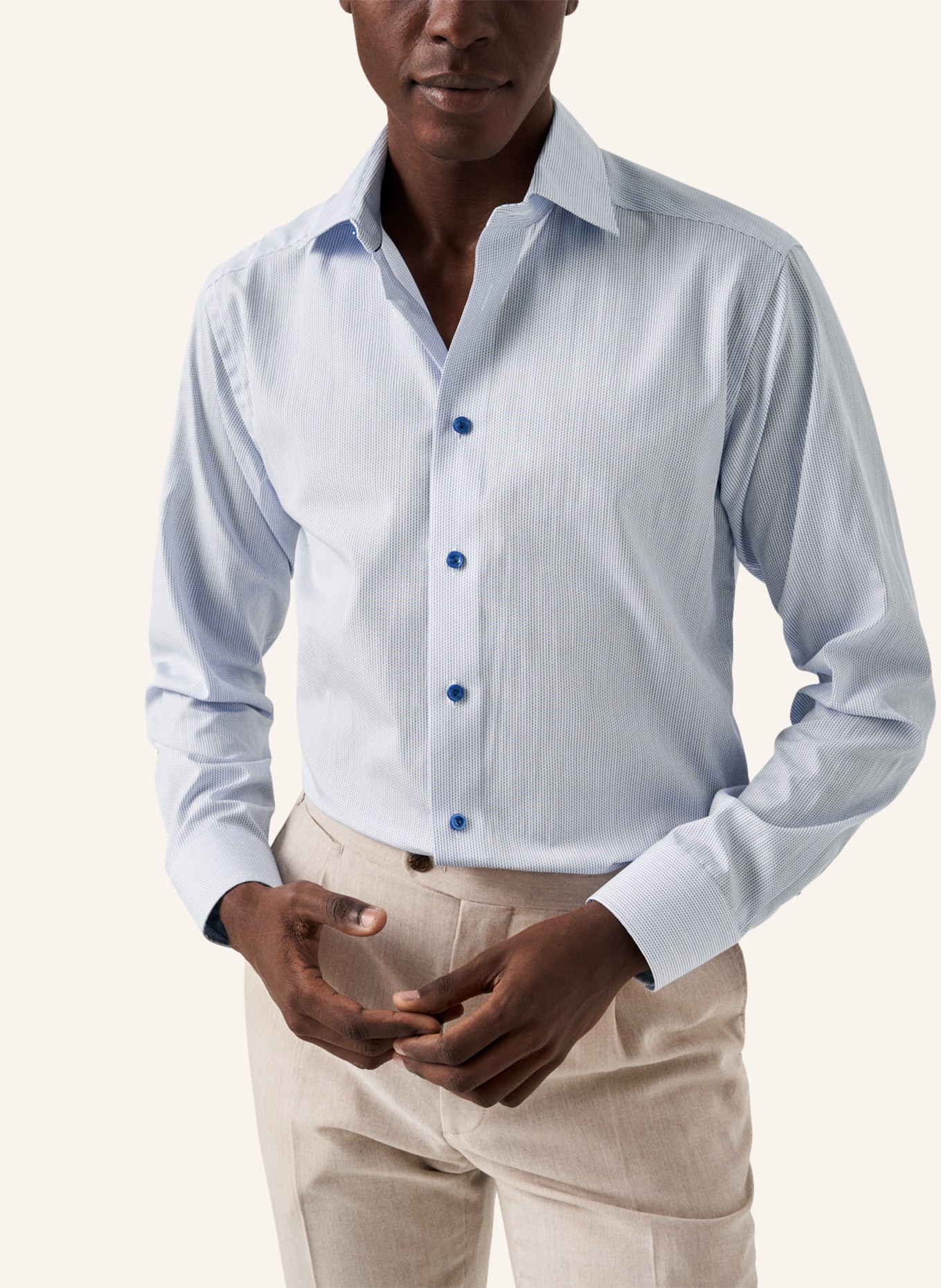 ETON Slim fit Popeline-Hemd, Farbe: BLAU (Bild 6)