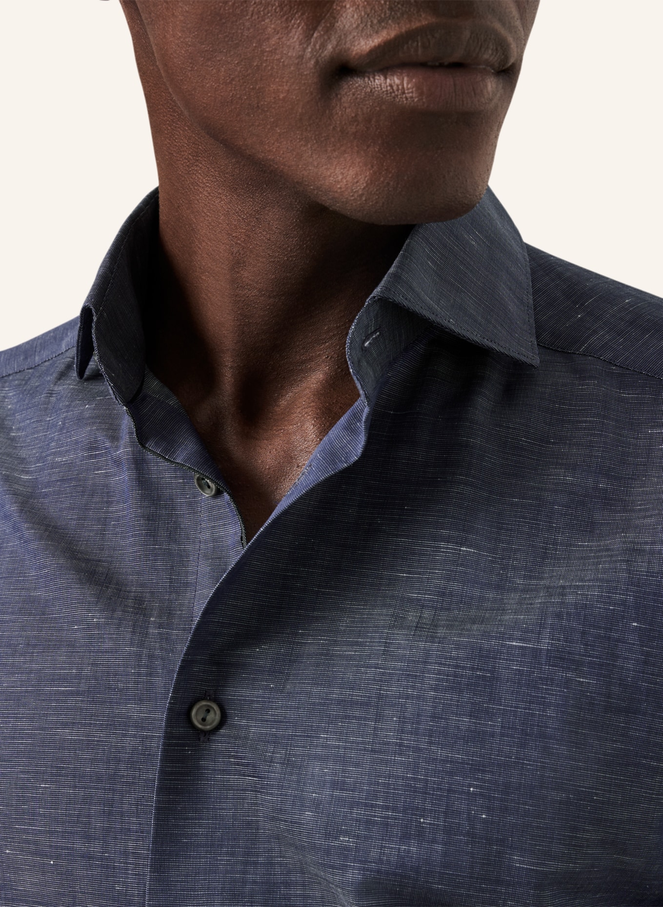 ETON Slim fit Leinenhemd, Farbe: DUNKELBLAU (Bild 3)