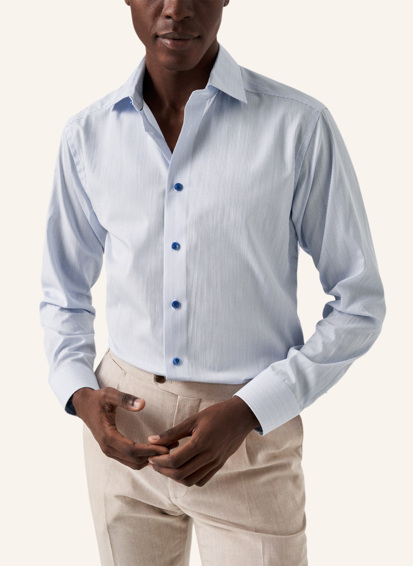 ETON Contemporary fit Popeline-Hemd, Farbe: BLAU (Bild 5)