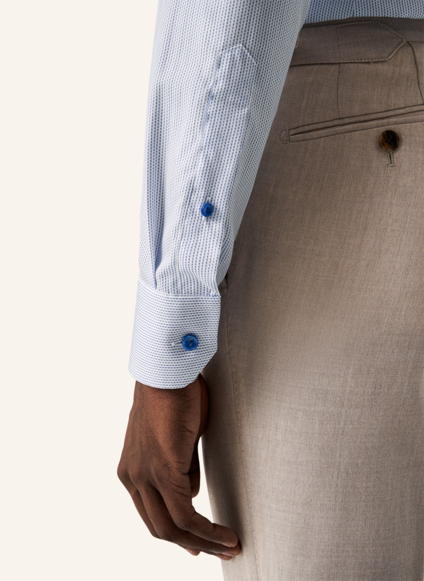ETON Contemporary fit Popeline-Hemd, Farbe: BLAU (Bild 4)