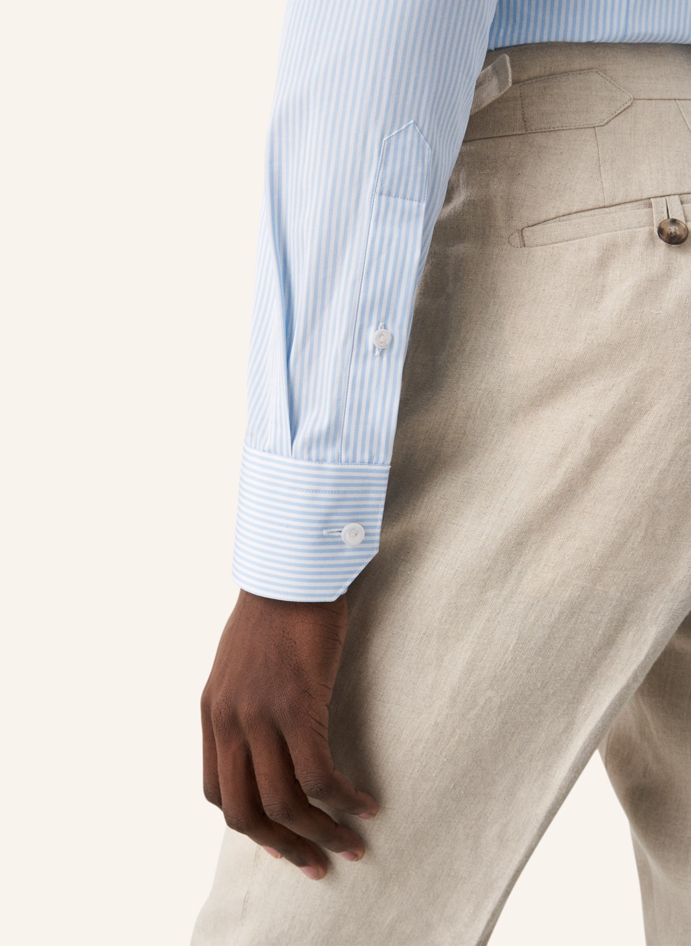 ETON Slim fit Popeline-Hemd, Farbe: BLAU (Bild 4)