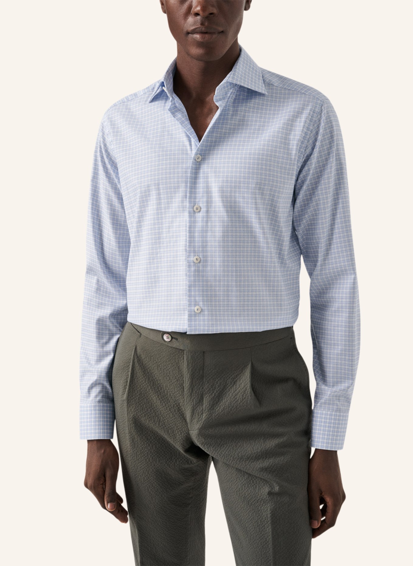 ETON Slim fit Signature Twill-Hemd, Farbe: BLAU (Bild 5)
