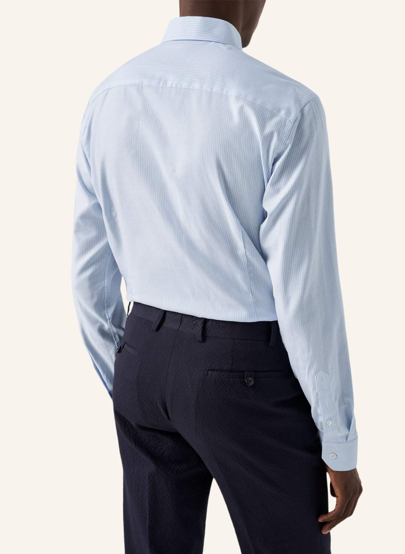 ETON Slim fit Baumwoll-Tencel™-Hemd, Farbe: BLAU (Bild 2)