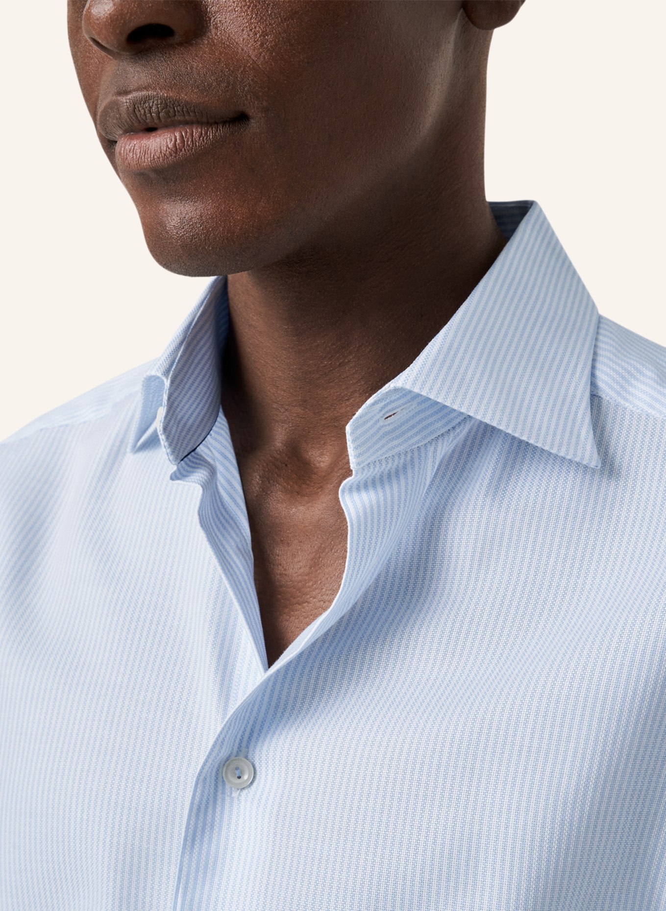 ETON Slim fit Baumwoll-Tencel™-Hemd, Farbe: BLAU (Bild 3)