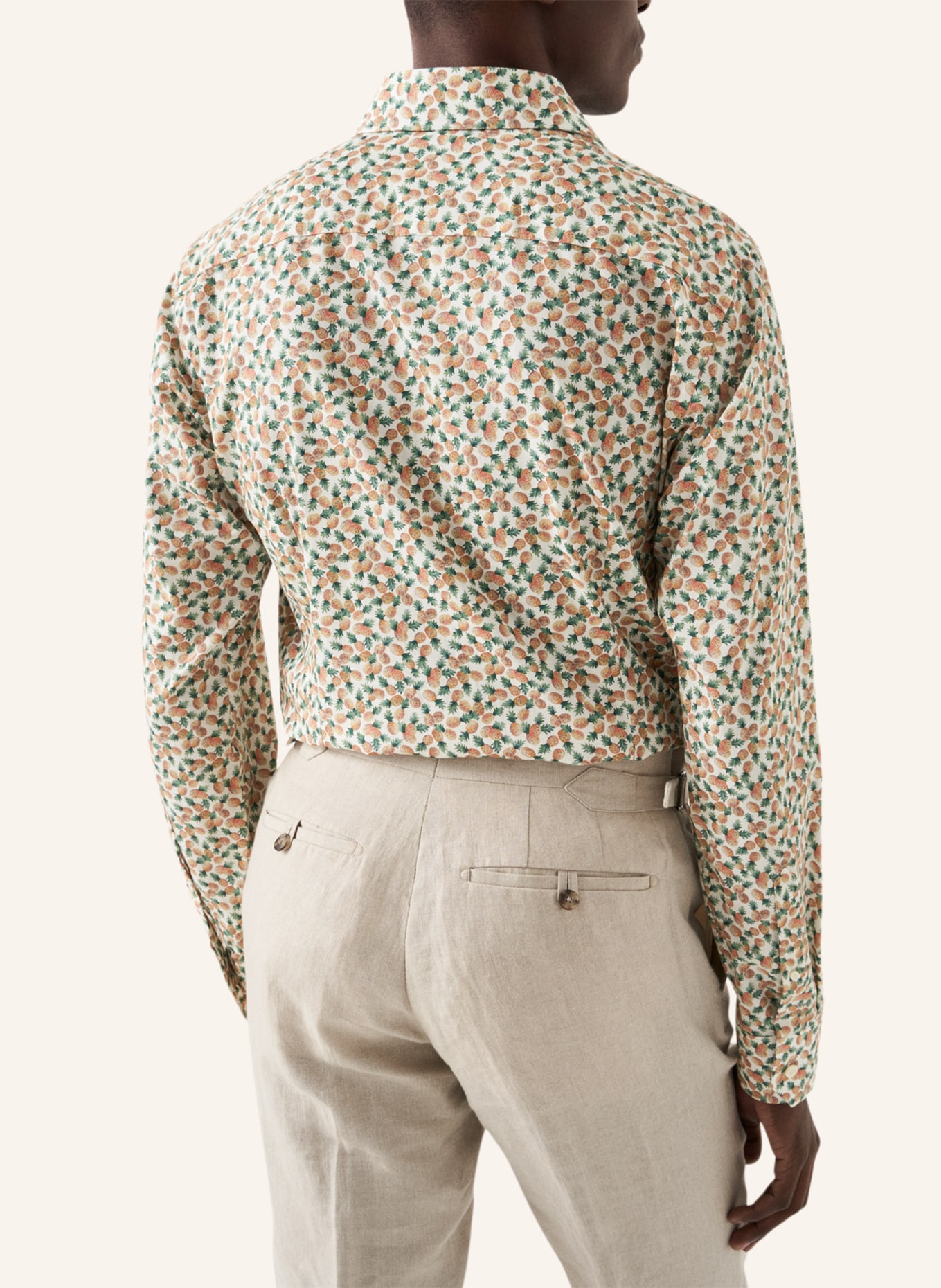 ETON Slim fit Baumwoll-Tencel™-Hemd, Farbe: ORANGE (Bild 2)