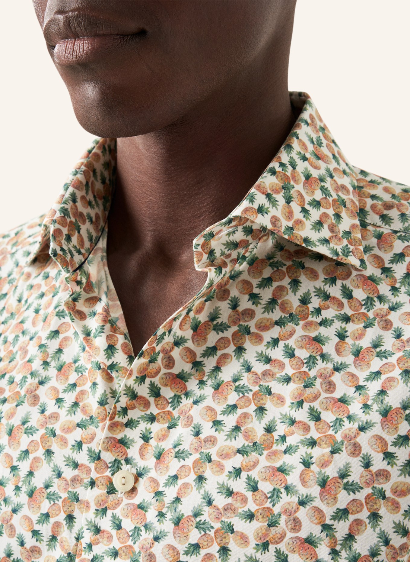 ETON Slim fit Baumwoll-Tencel™-Hemd, Farbe: ORANGE (Bild 3)