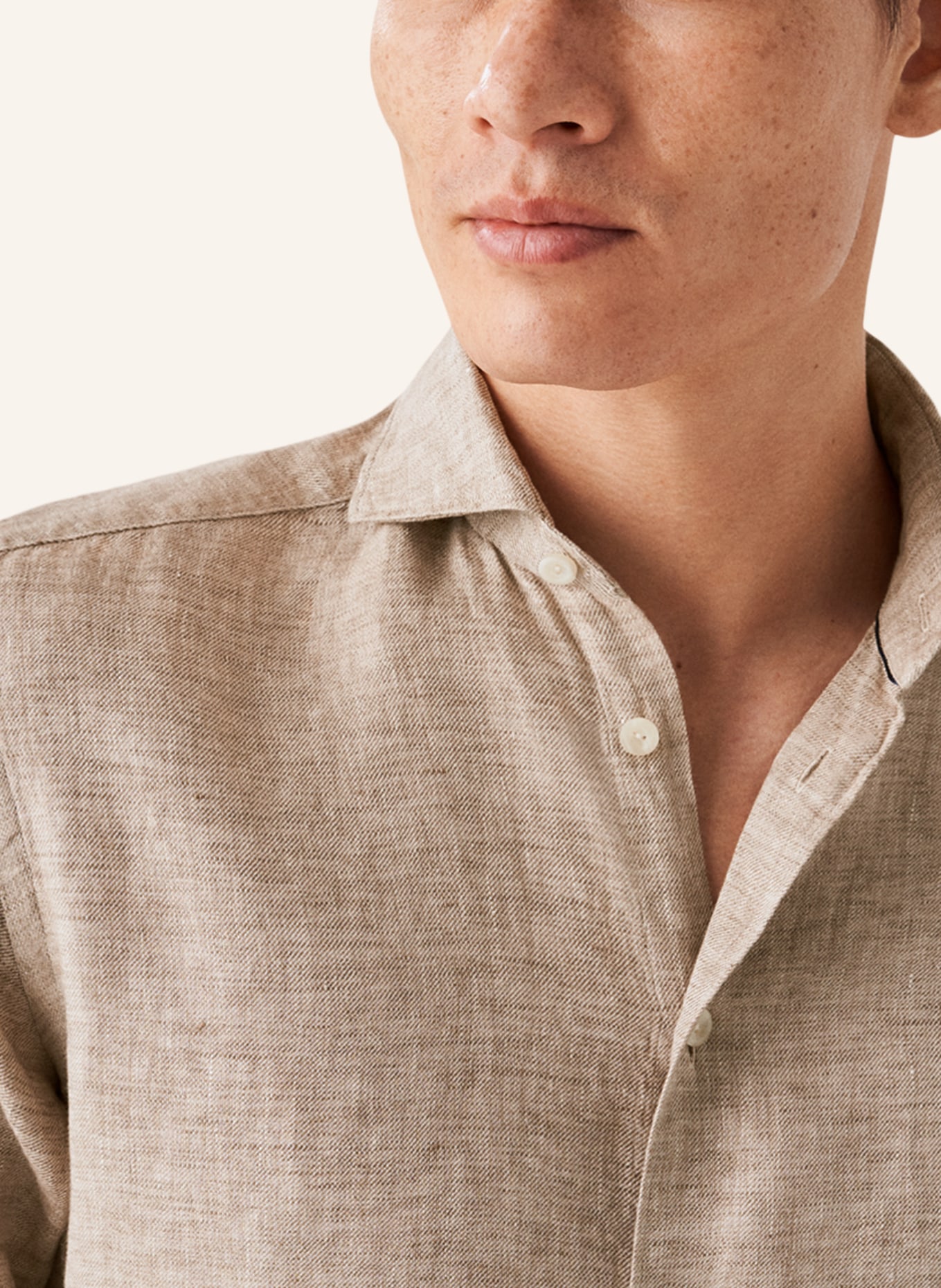 ETON Contemporary fit Leinenhemd, Farbe: BRAUN (Bild 3)