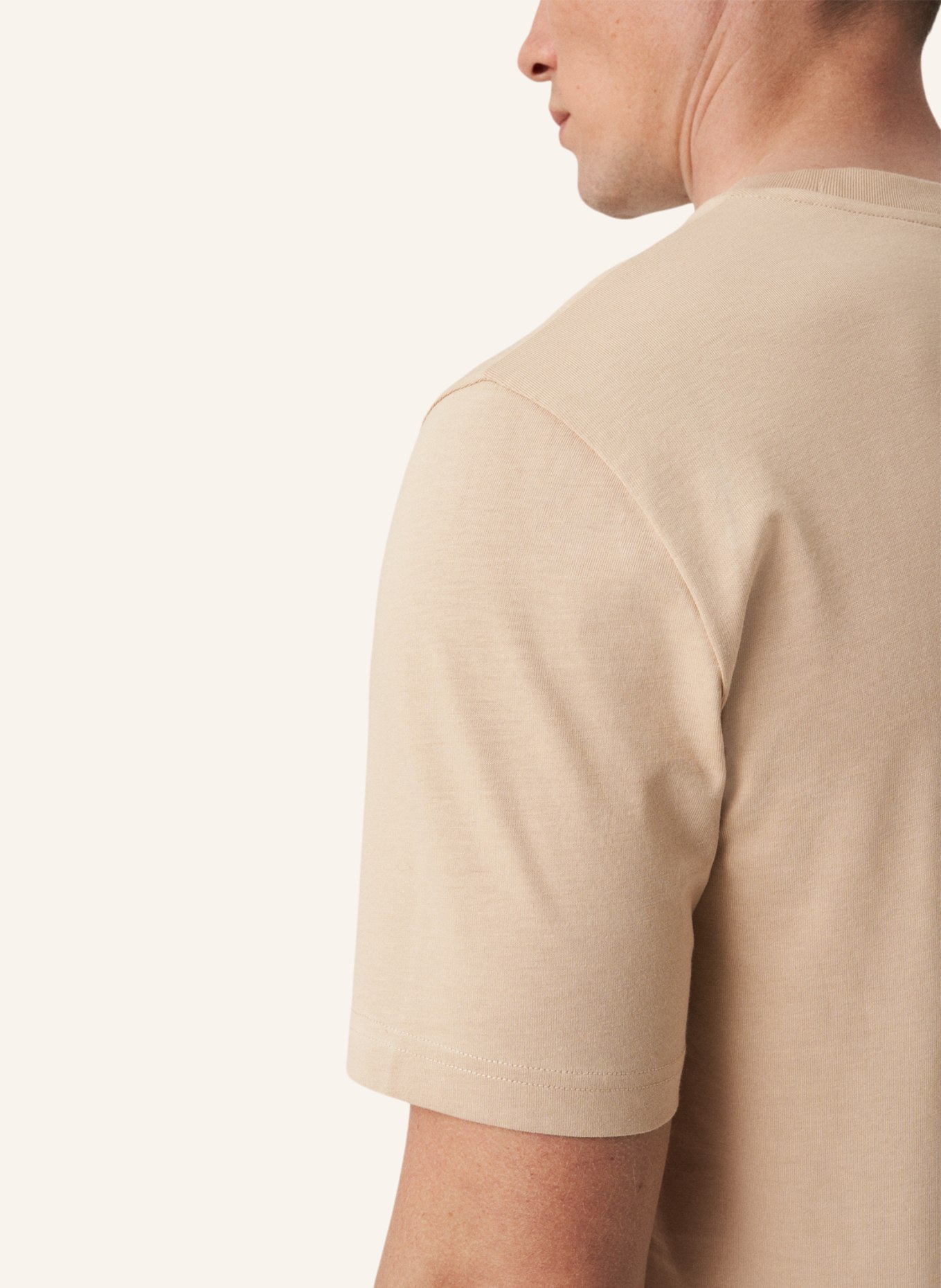 ETON Single-Jersey-T-Shirt, Farbe: BEIGE (Bild 4)