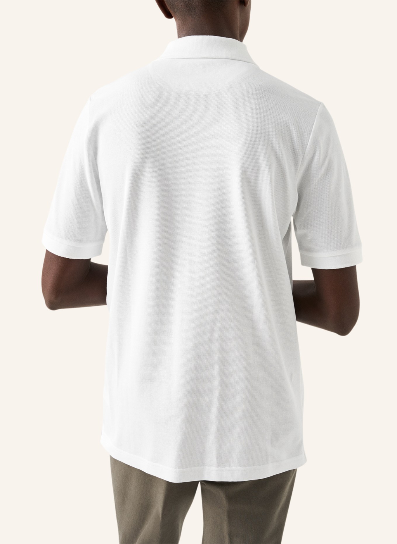 ETON Regular fit Polohemd, Farbe: WEISS (Bild 2)