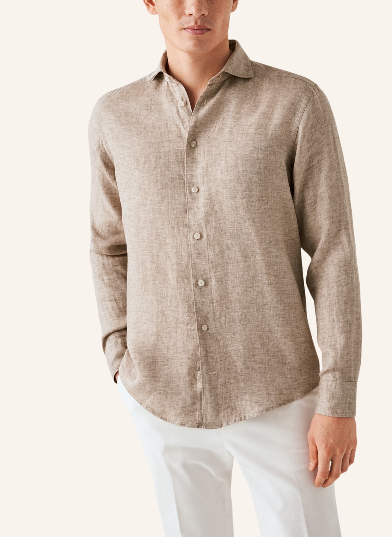 ETON Slim fit Leinenhemd, Farbe: BRAUN (Bild 5)