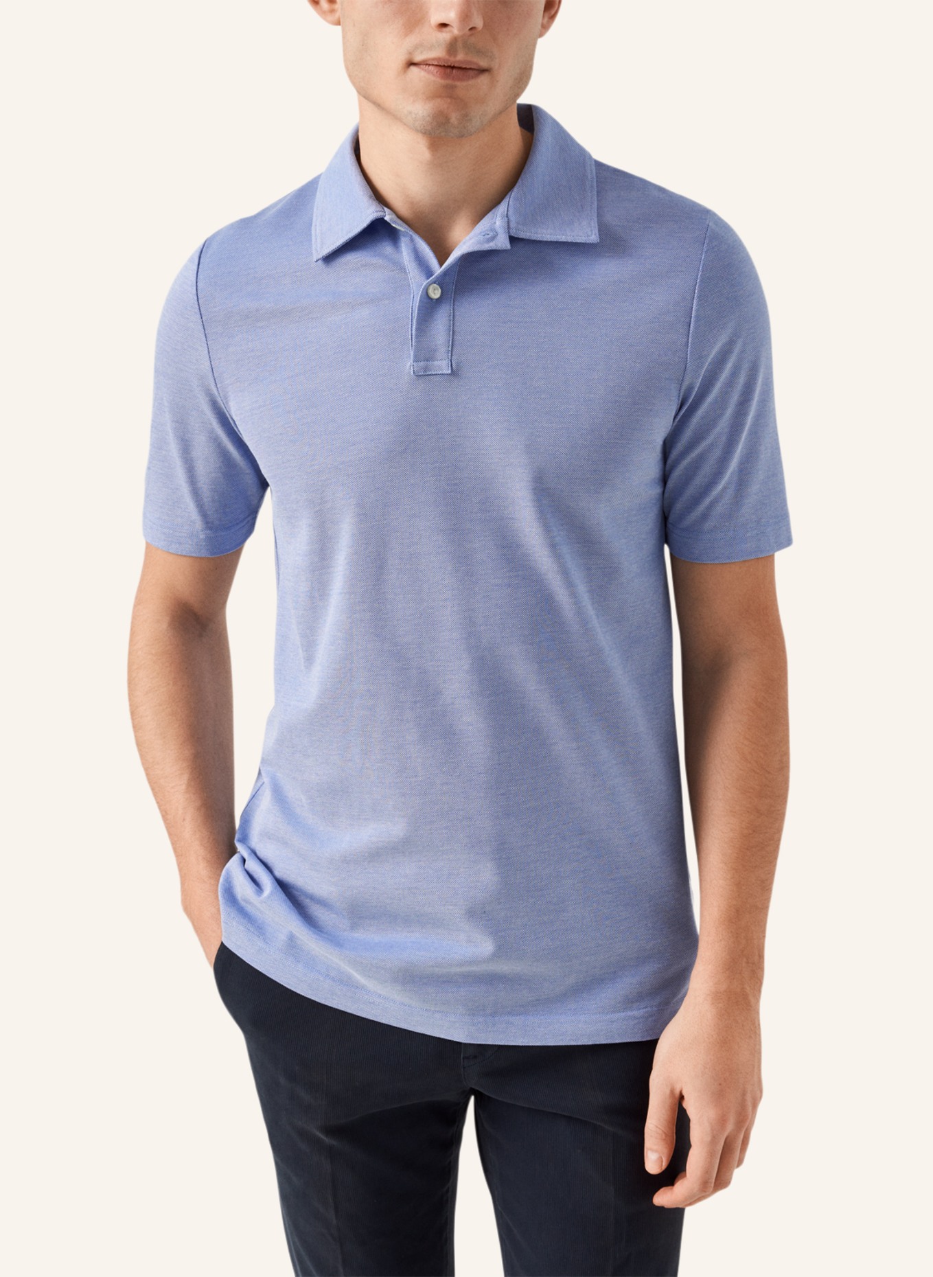 ETON Regular fit Polohemd, Farbe: BLAU (Bild 5)