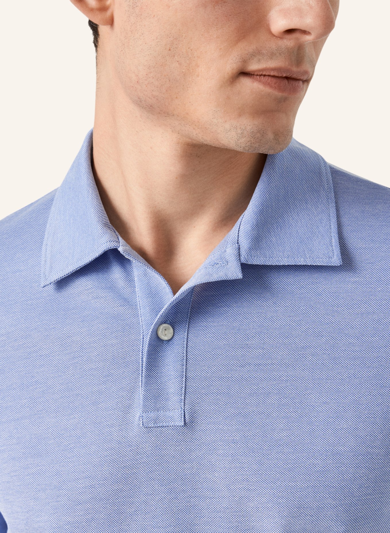 ETON Regular fit Polohemd, Farbe: BLAU (Bild 3)