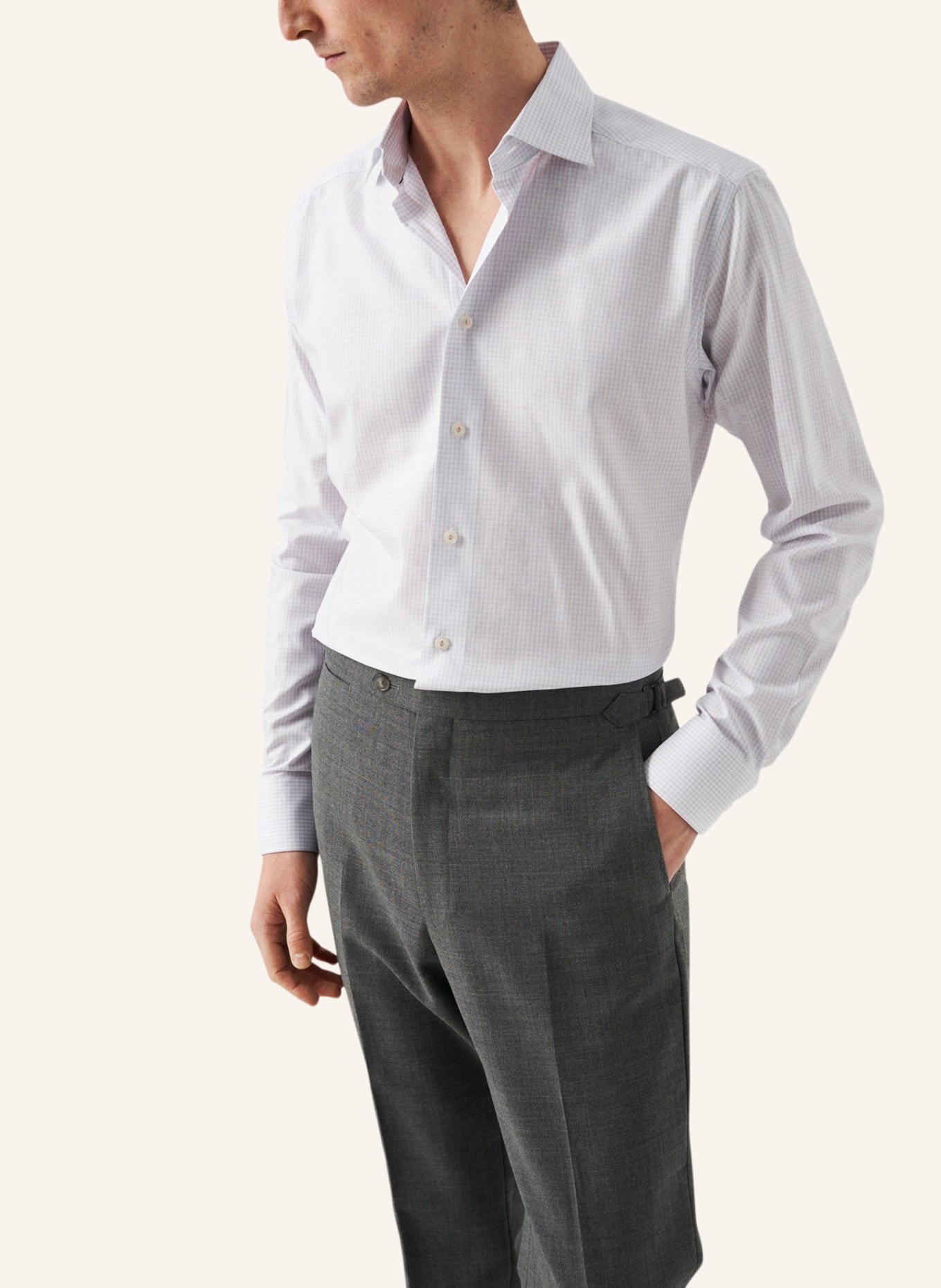 ETON Slim fit Baumwoll-Tencel™-Hemd, Farbe: PINK (Bild 5)