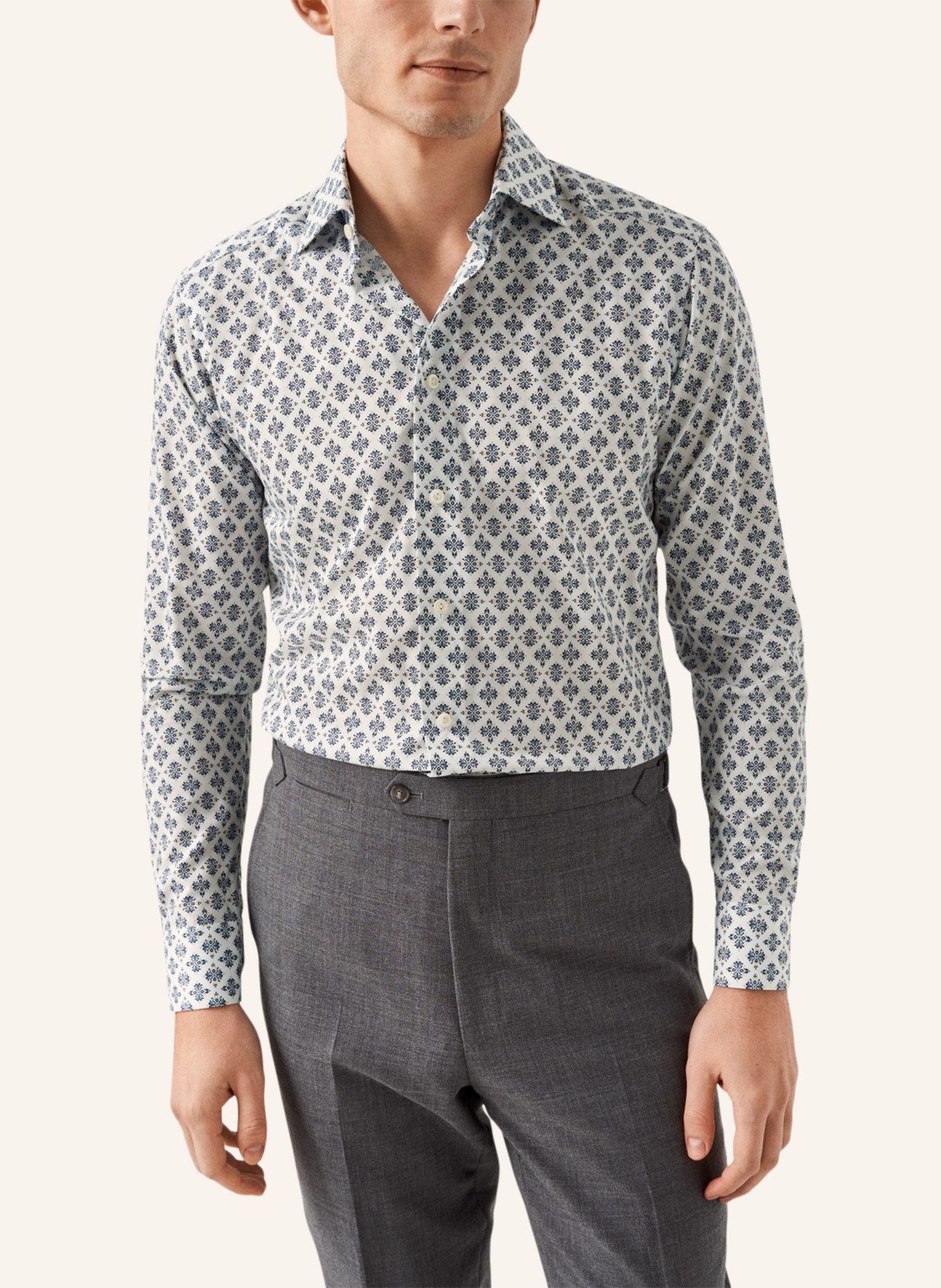 ETON Contemporary fit Baumwoll-Tencel™-Hemd, Farbe: WEISS (Bild 5)