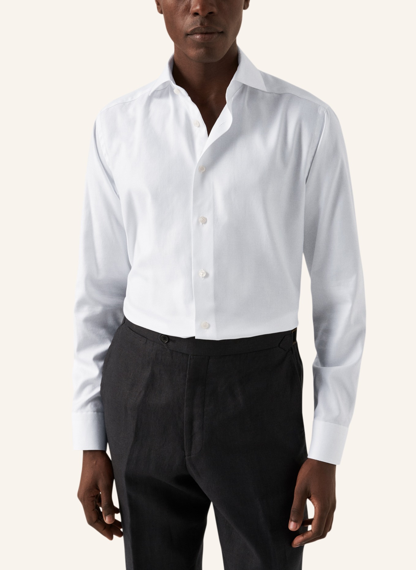 ETON Slim fit Twill-Hemd, Farbe: WEISS (Bild 5)