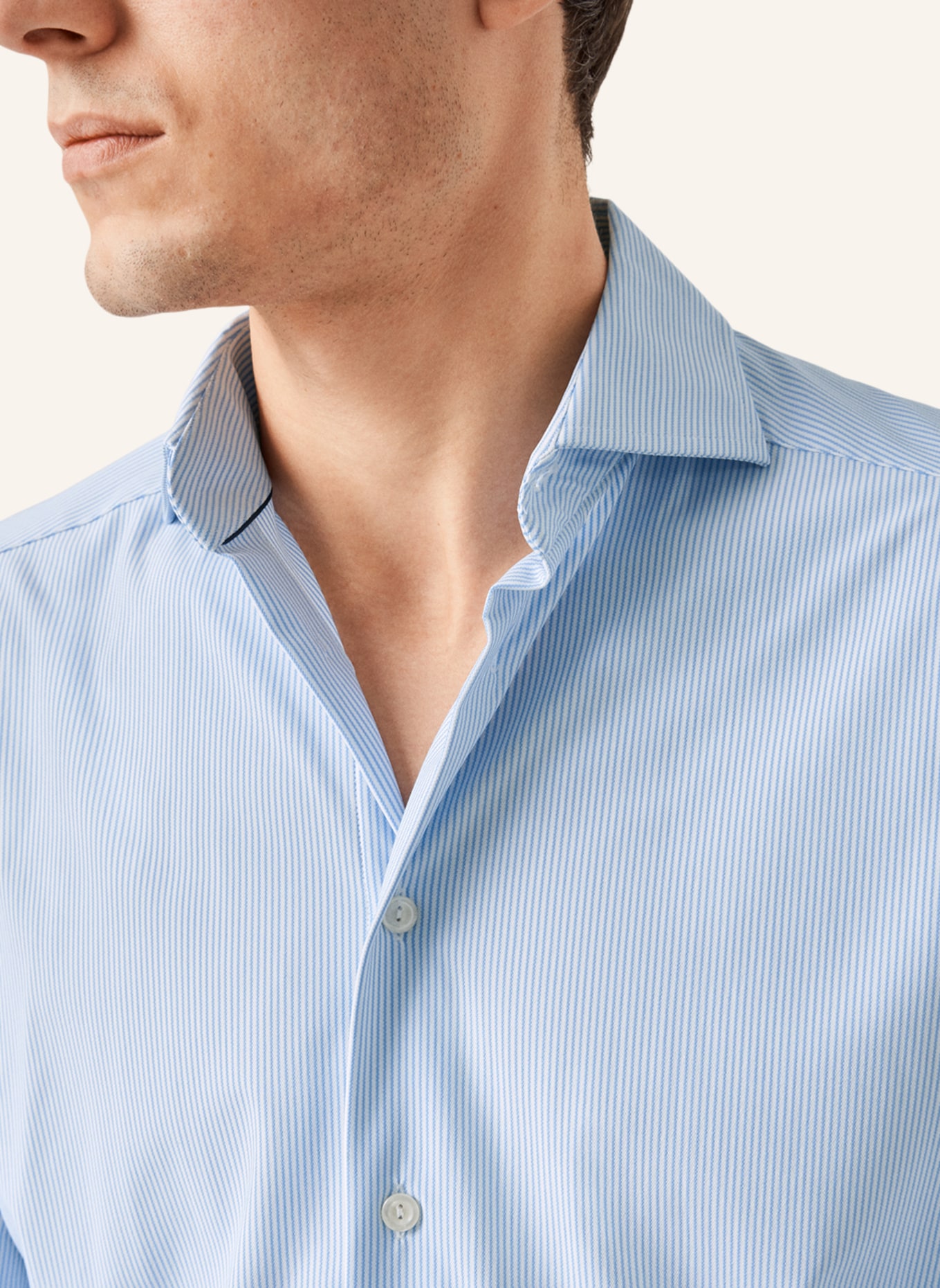 ETON Slim fit Hemd aus Vier-Wege-Stretch, Farbe: BLAU (Bild 3)