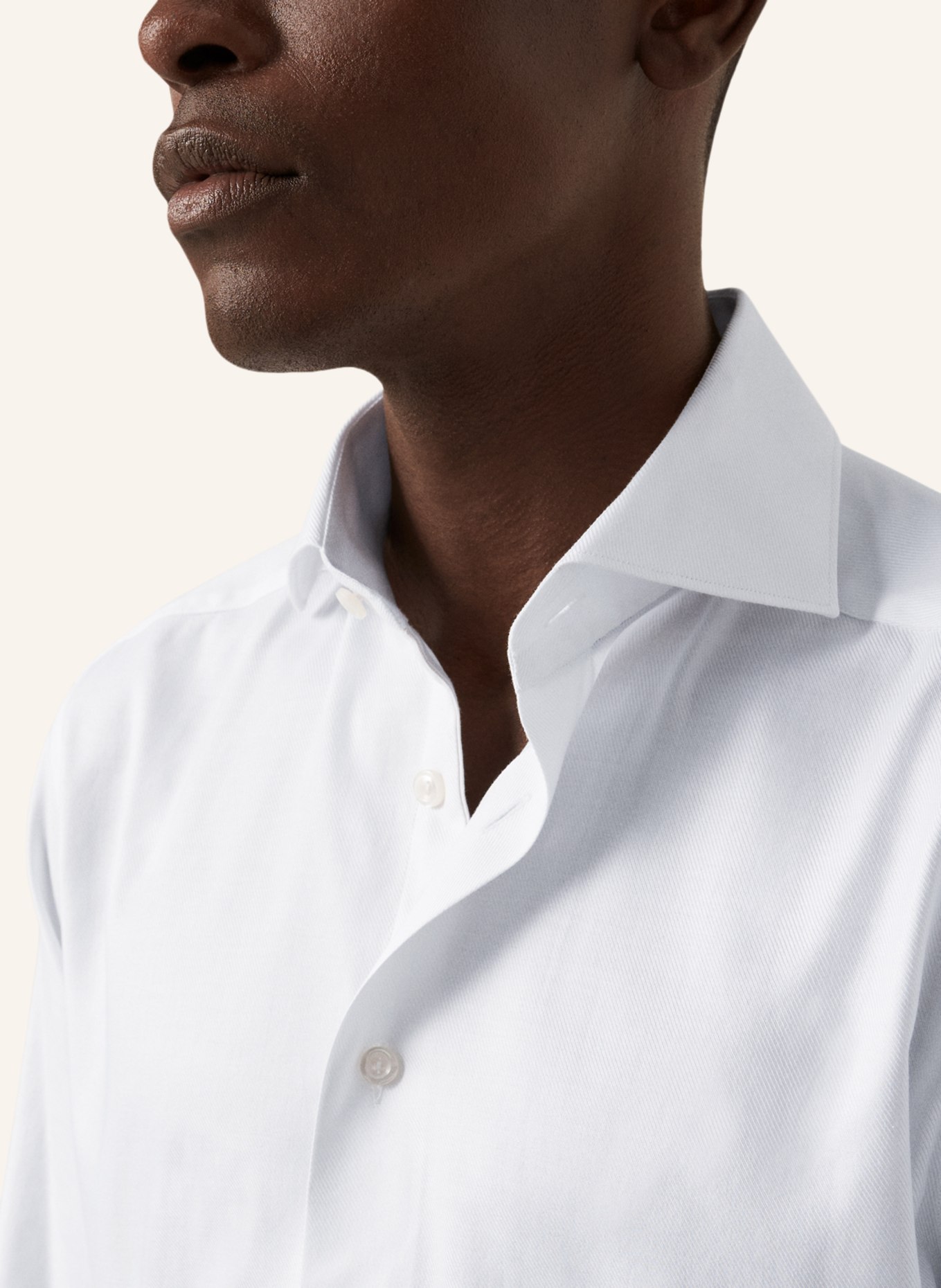 ETON Slim fit Twill-Hemd, Farbe: WEISS (Bild 3)