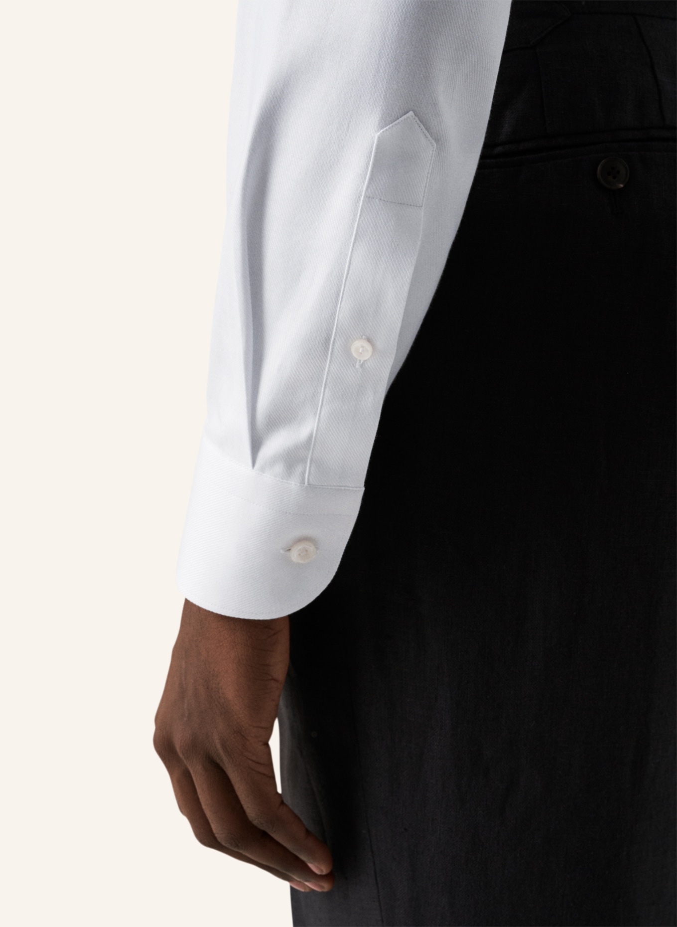 ETON Slim fit Twill-Hemd, Farbe: WEISS (Bild 4)