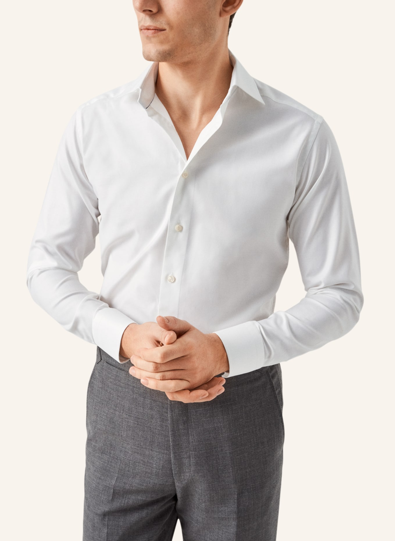 ETON Contemporary fit Baumwoll-Tencel™-Hemd, Farbe: WEISS (Bild 5)