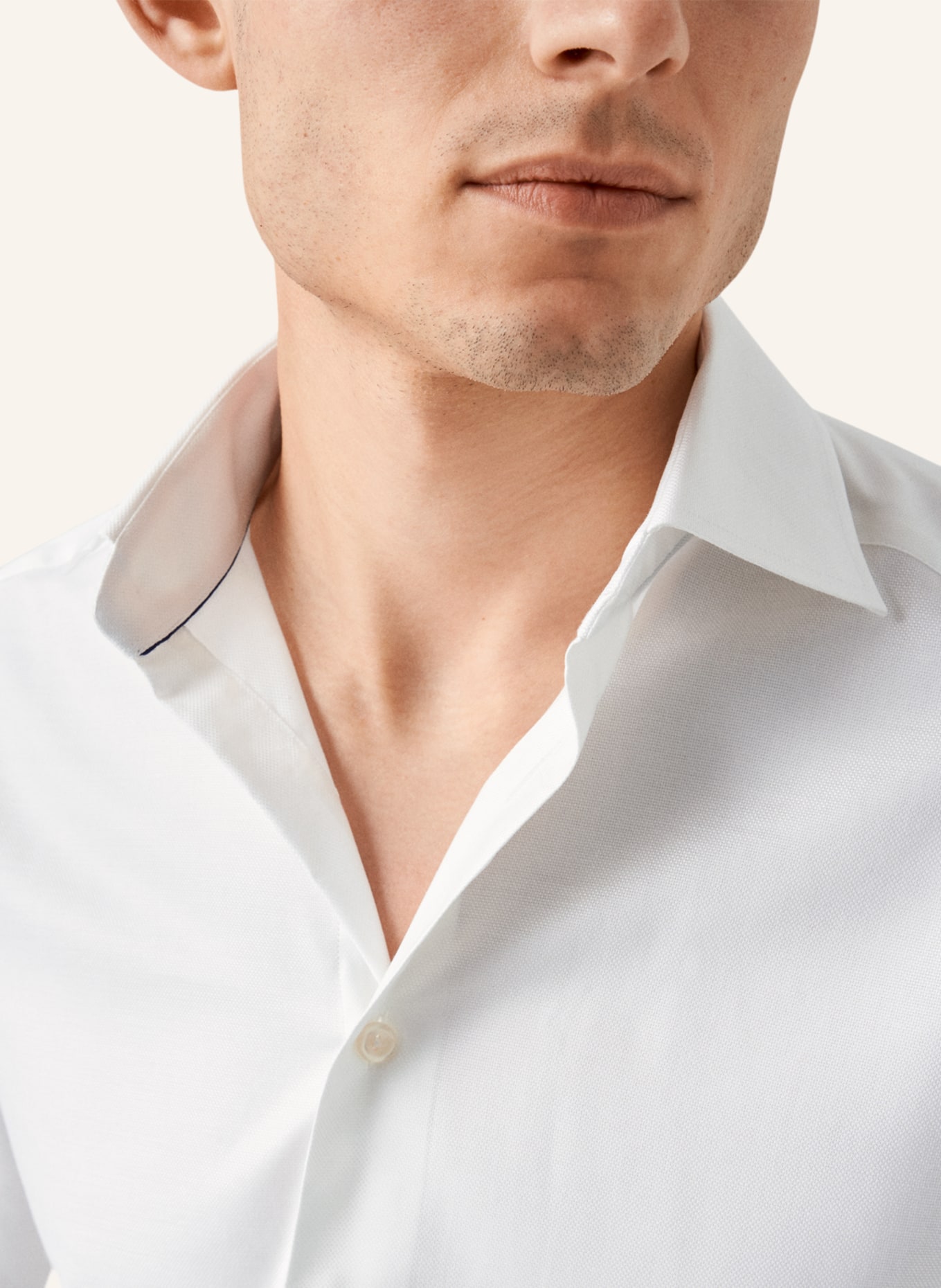 ETON Slim fit Baumwoll-Tencel™-Hemd, Farbe: WEISS (Bild 3)