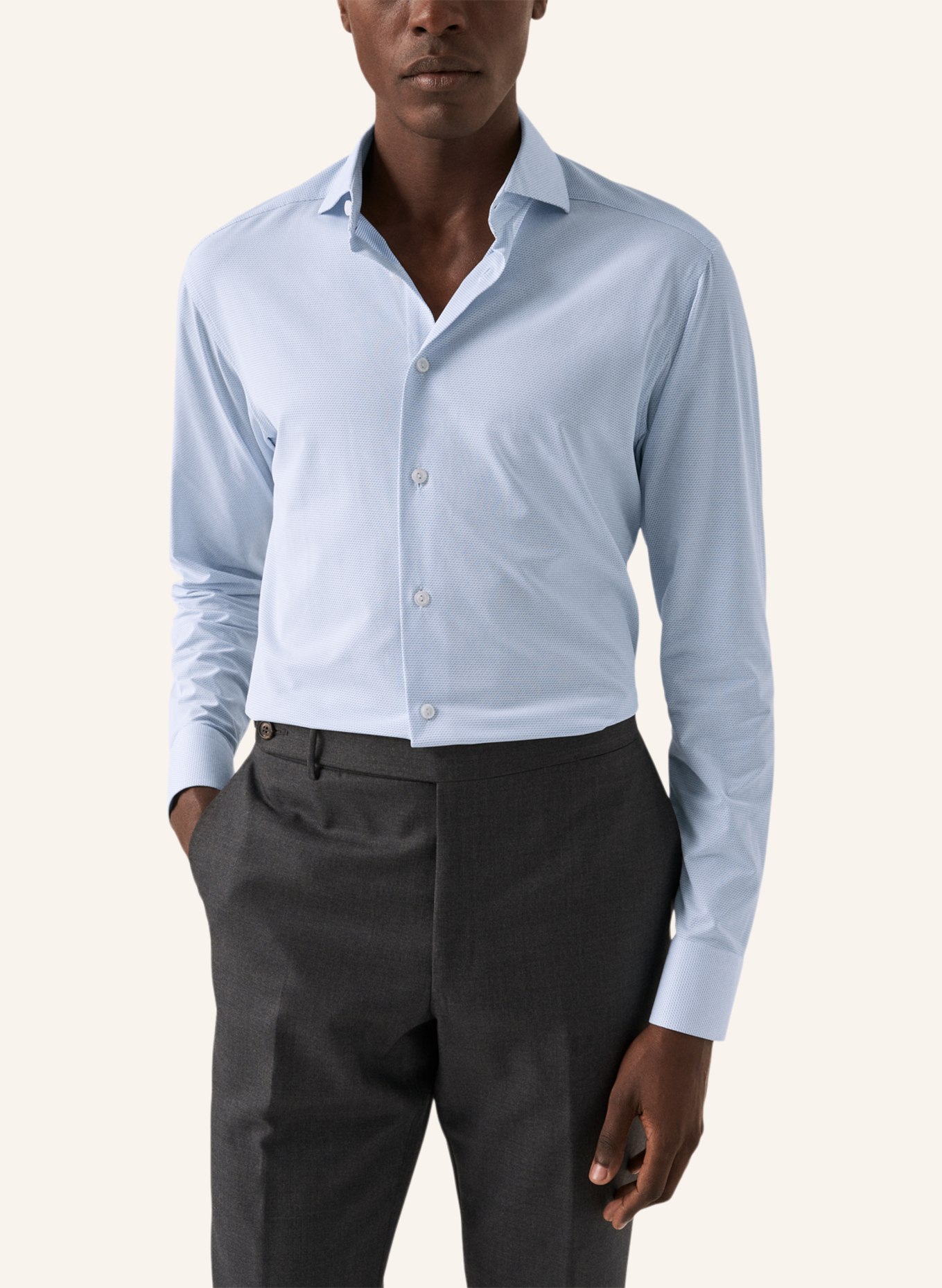 ETON Slim fit Hemd aus Vier-Wege-Stretch, Farbe: BLAU (Bild 5)