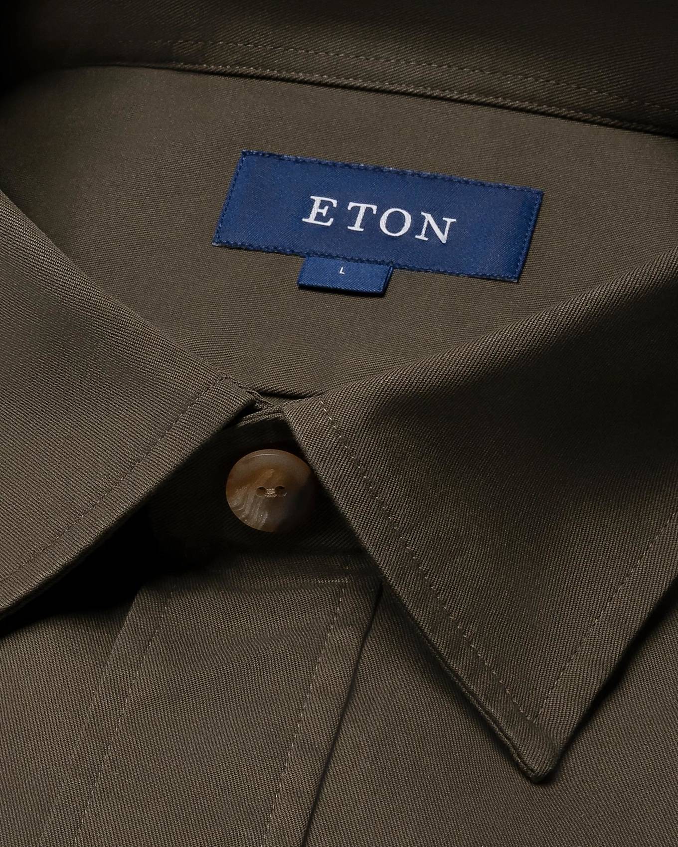 ETON Twill-Hemdjacke, Farbe: DUNKELGRÜN (Bild 5)