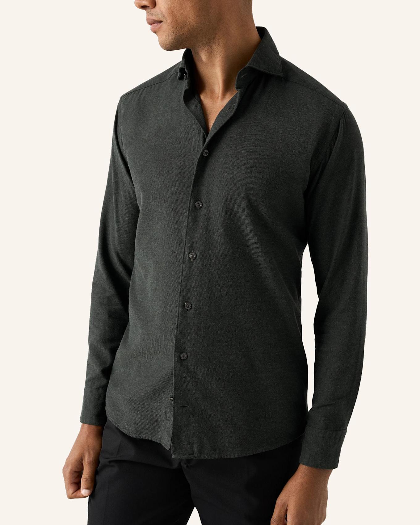 ETON Slim Fit Flanellhemd, Farbe: DUNKELGRÜN (Bild 5)