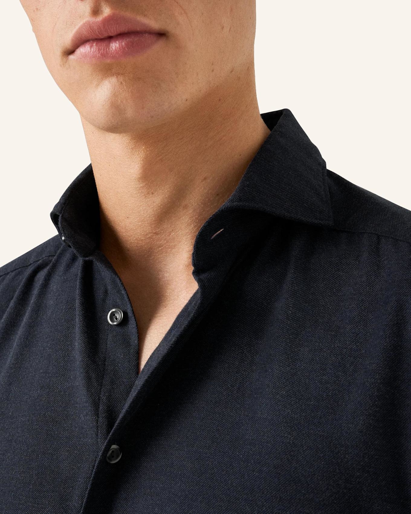 ETON Slim Fit Flanellhemd, Farbe: DUNKELBLAU (Bild 3)