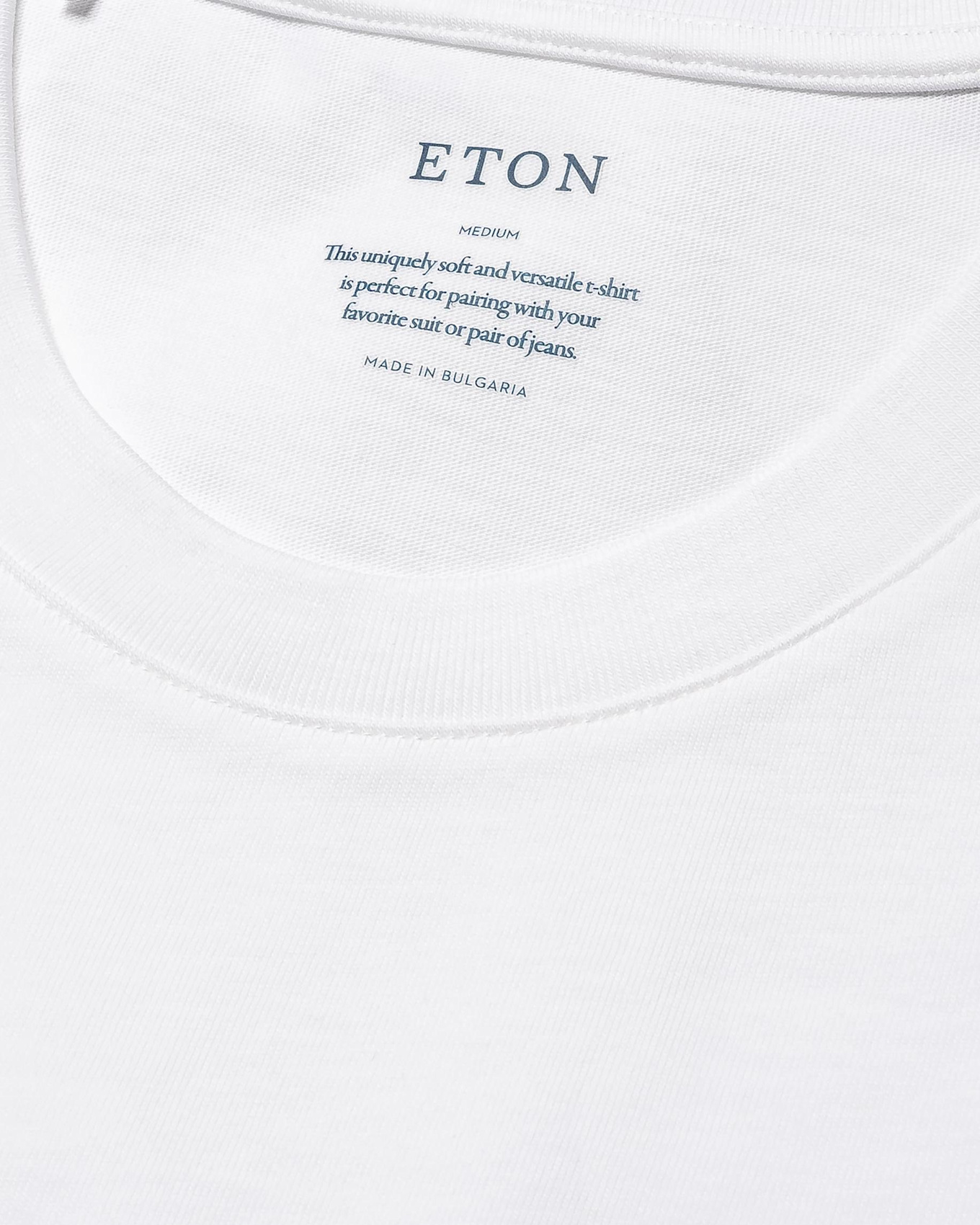 ETON T-Shirt Jersey Aus Supima-Baumwolle: WEISS