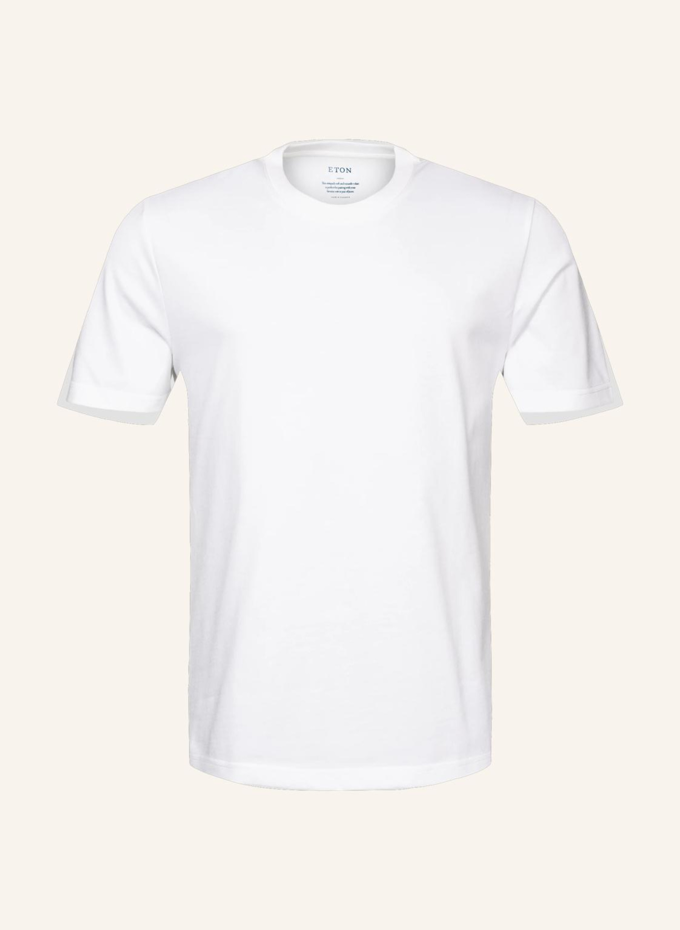 ETON T-Shirt Jersey Aus Supima-Baumwolle: WEISS