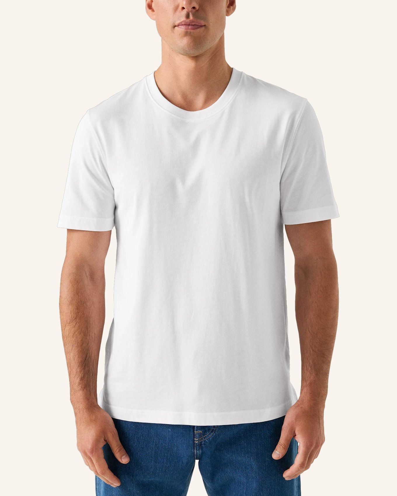 ETON T-Shirt Jersey Aus Supima-Baumwolle: WEISS